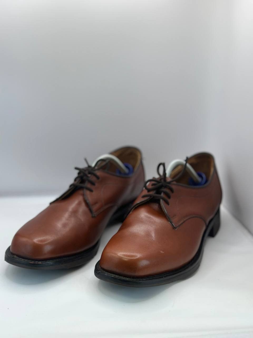 Loake Loake Bros Brown Derby Shoes Made in England Leather Sole Size US 7 / EU 40 - 4 Thumbnail