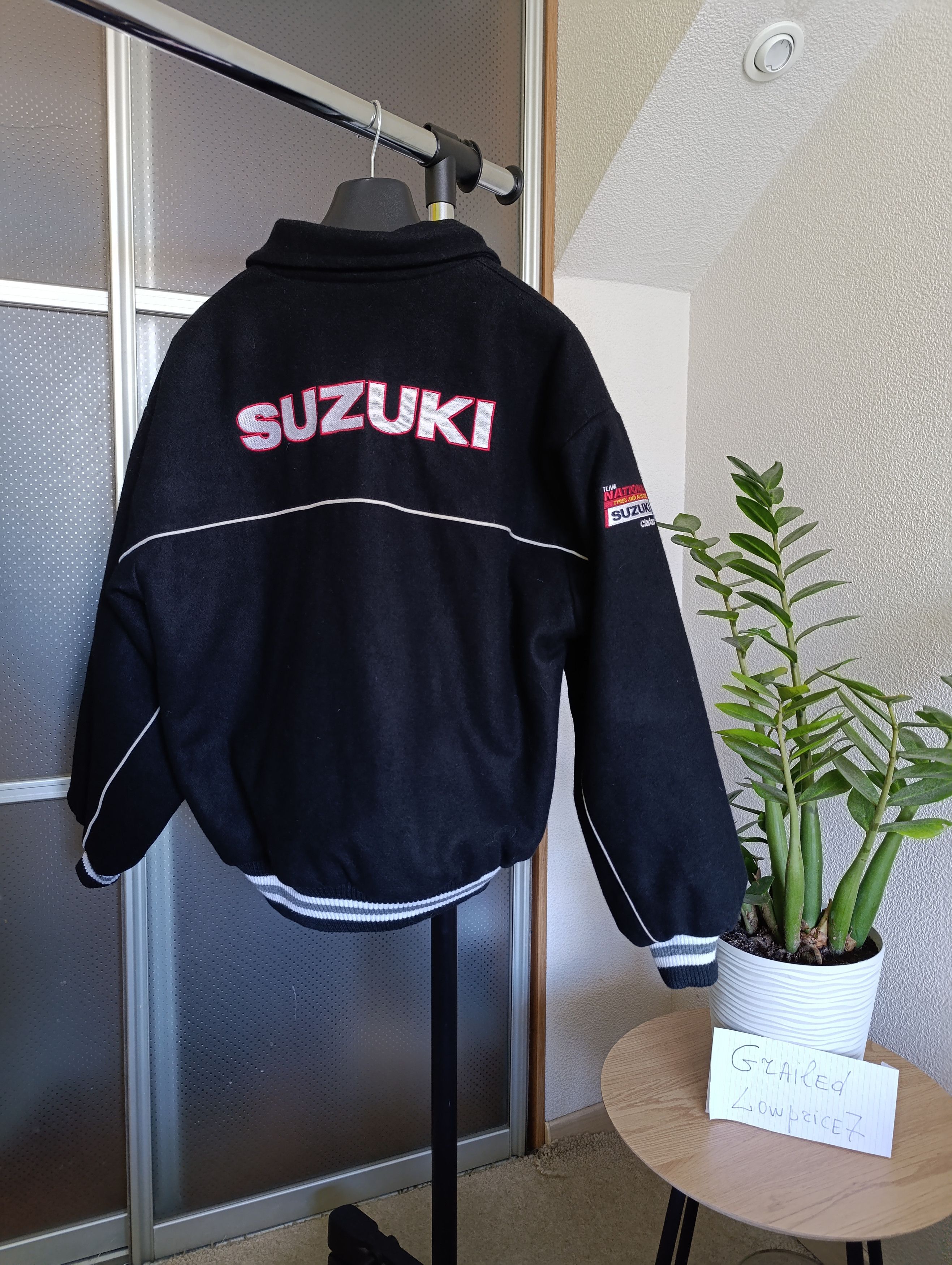 Vintage SUZUKI MENS VINTAGE WOOL RACING BOMBER JACKET Size US M / EU 48-50 / 2 - 4 Thumbnail