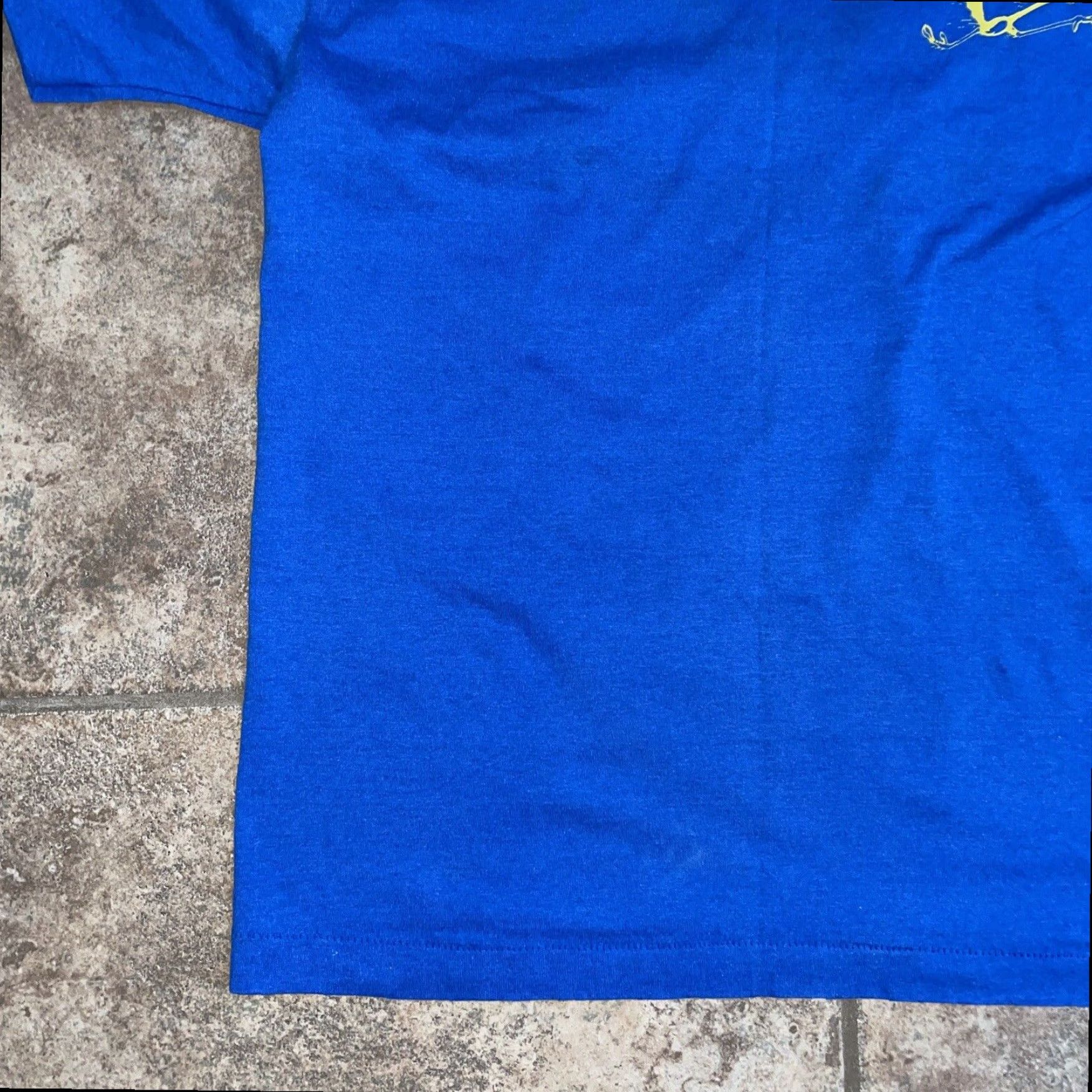 Vintage VINTAGE Screen Stars Graphic T-Shirt Adult Extra Large Blue Stars Cotton Size US XL / EU 56 / 4 - 4 Thumbnail