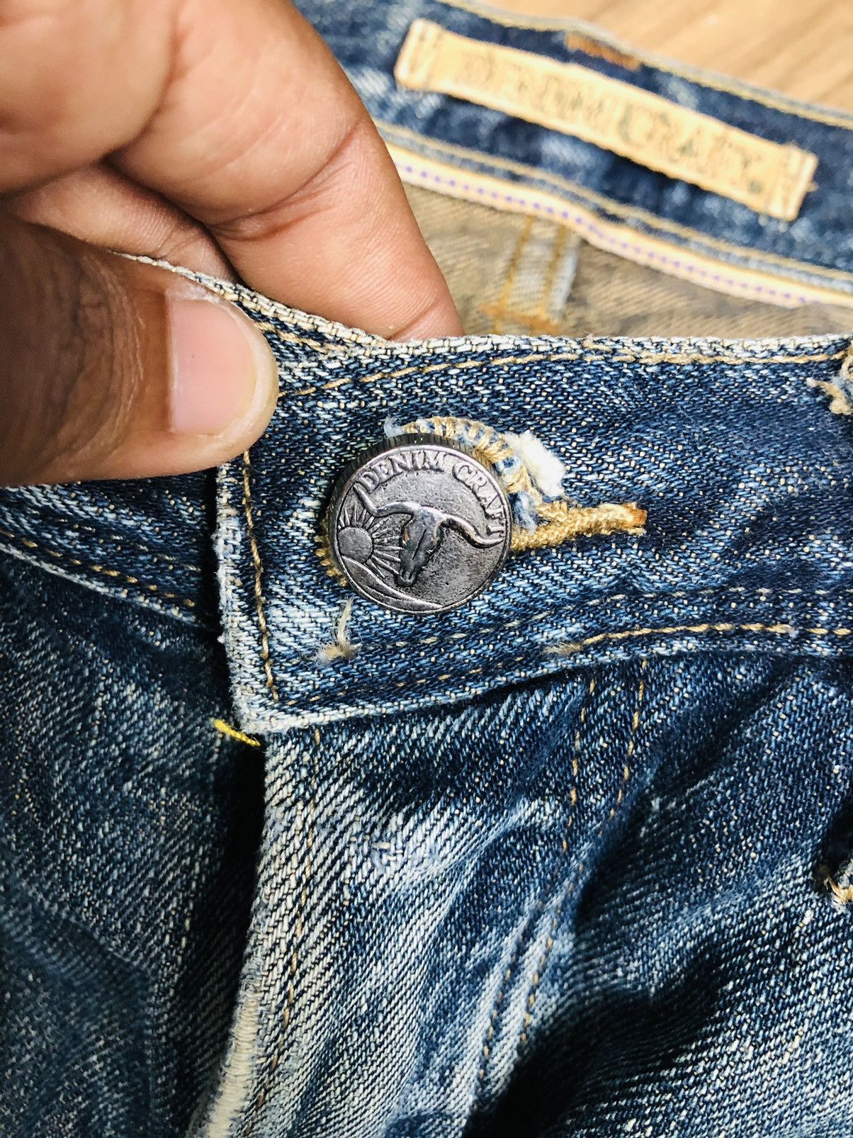 Japanese Brand Denim Craft Distressed Jeans (33) Size US 33 - 7 Thumbnail