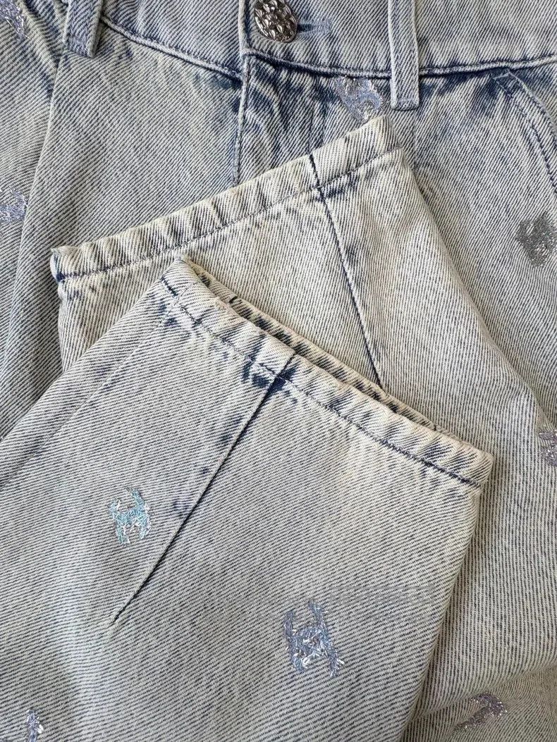 Chanel Chanel Blue Sequin Logo carrot pants . Size US 34 / EU 50 - 5 Thumbnail