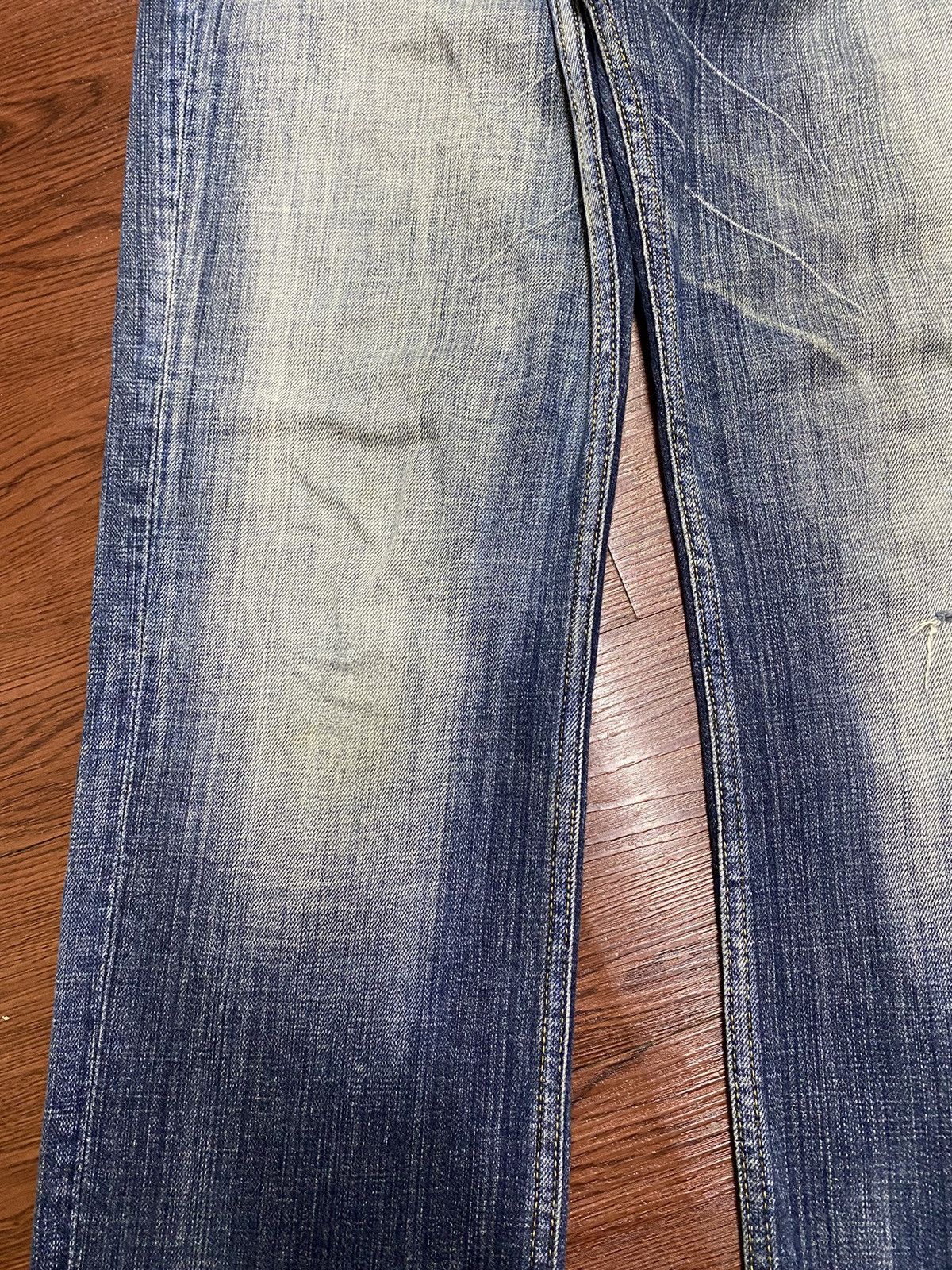 Nicole Club Vintage Japanese Brands Faded Wash Distressed Loose Jeans Size US 34 / EU 50 - 6 Thumbnail