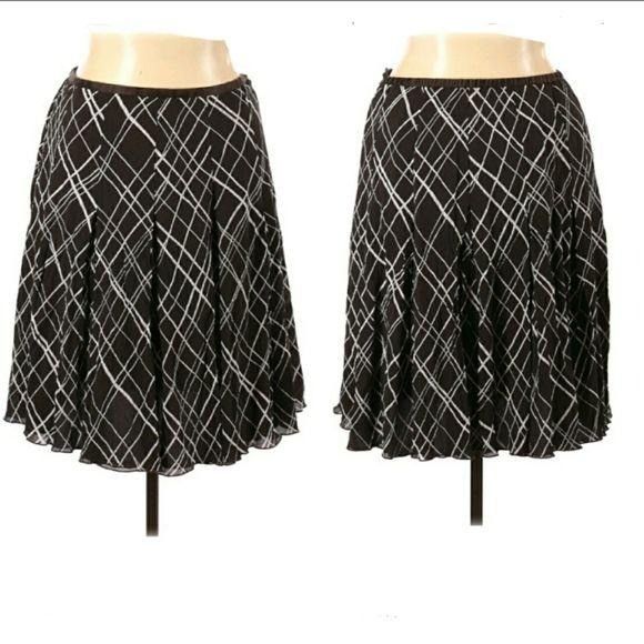 Ellen Tracy Ellen Tracy Silk Pleated Plaid Kirt Sz 14 Brown Crinkle Ful Size 36" / US 14 / IT 50 - 10 Thumbnail