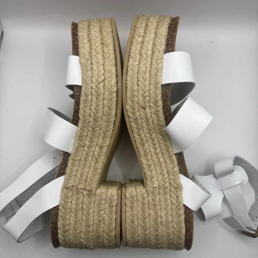 Steve Madden Steve Madden platform white leather sandals 10 Size US 10 / IT 40 - 9 Thumbnail