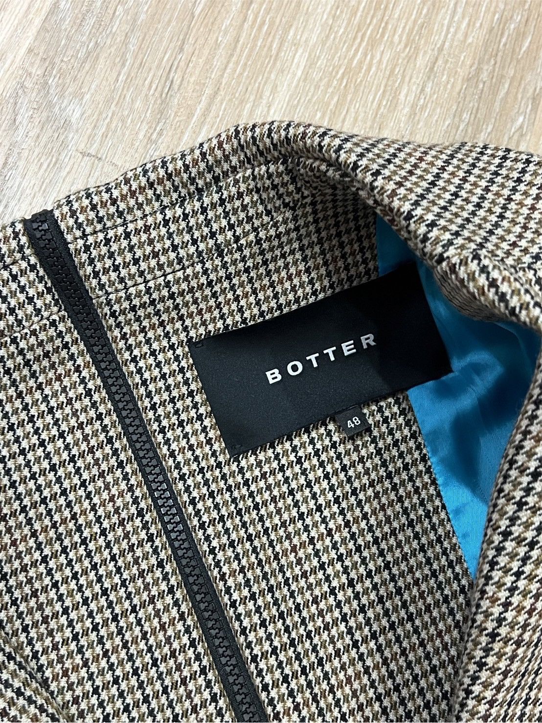 BOTTER Bitter back zip blazer Size 48R - 6 Thumbnail