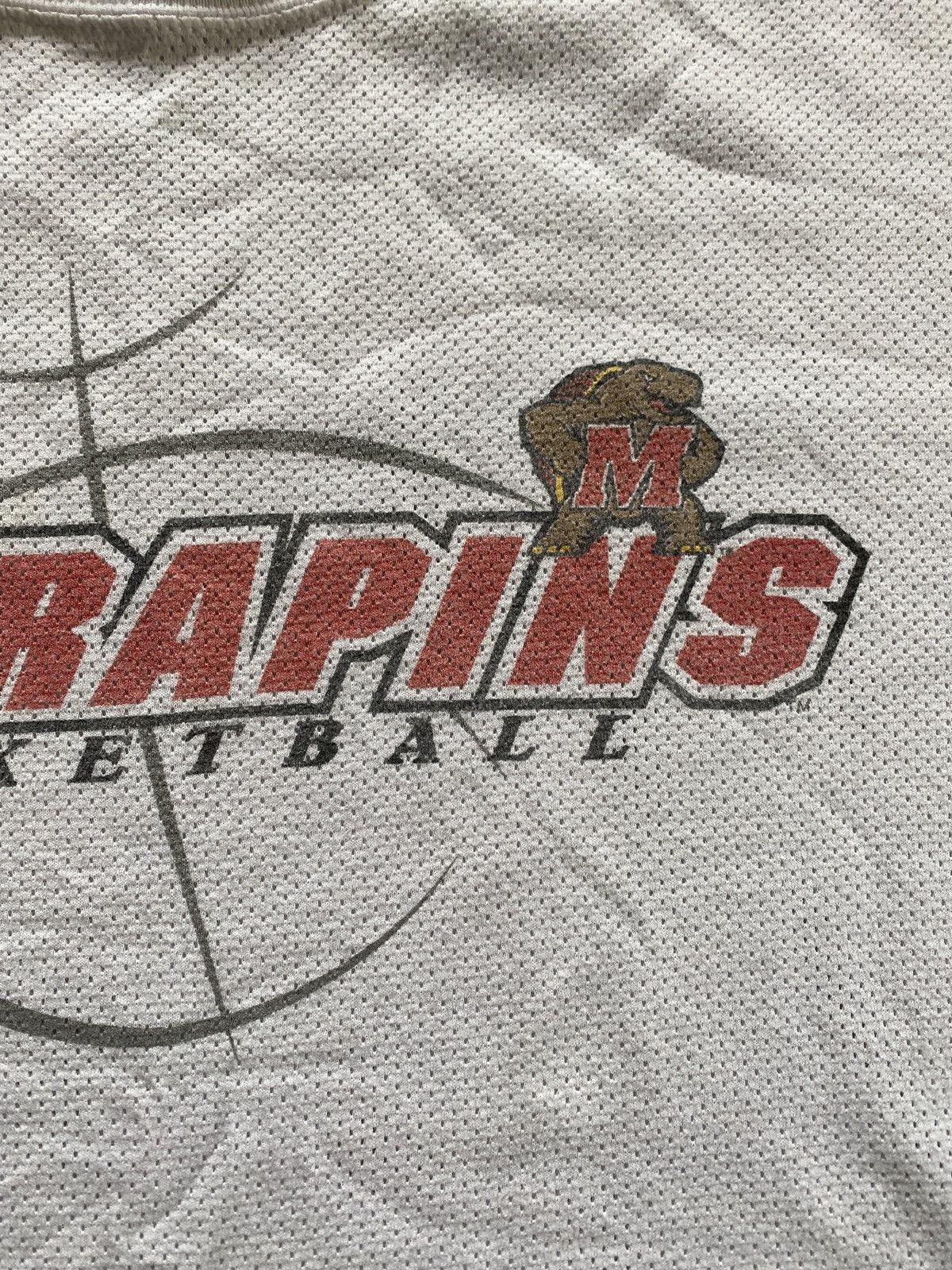 NCAA × Vintage Vintage 90’s UMD Maryland Terps Basketball Mesh Style Tee Size US XL / EU 56 / 4 - 3 Thumbnail