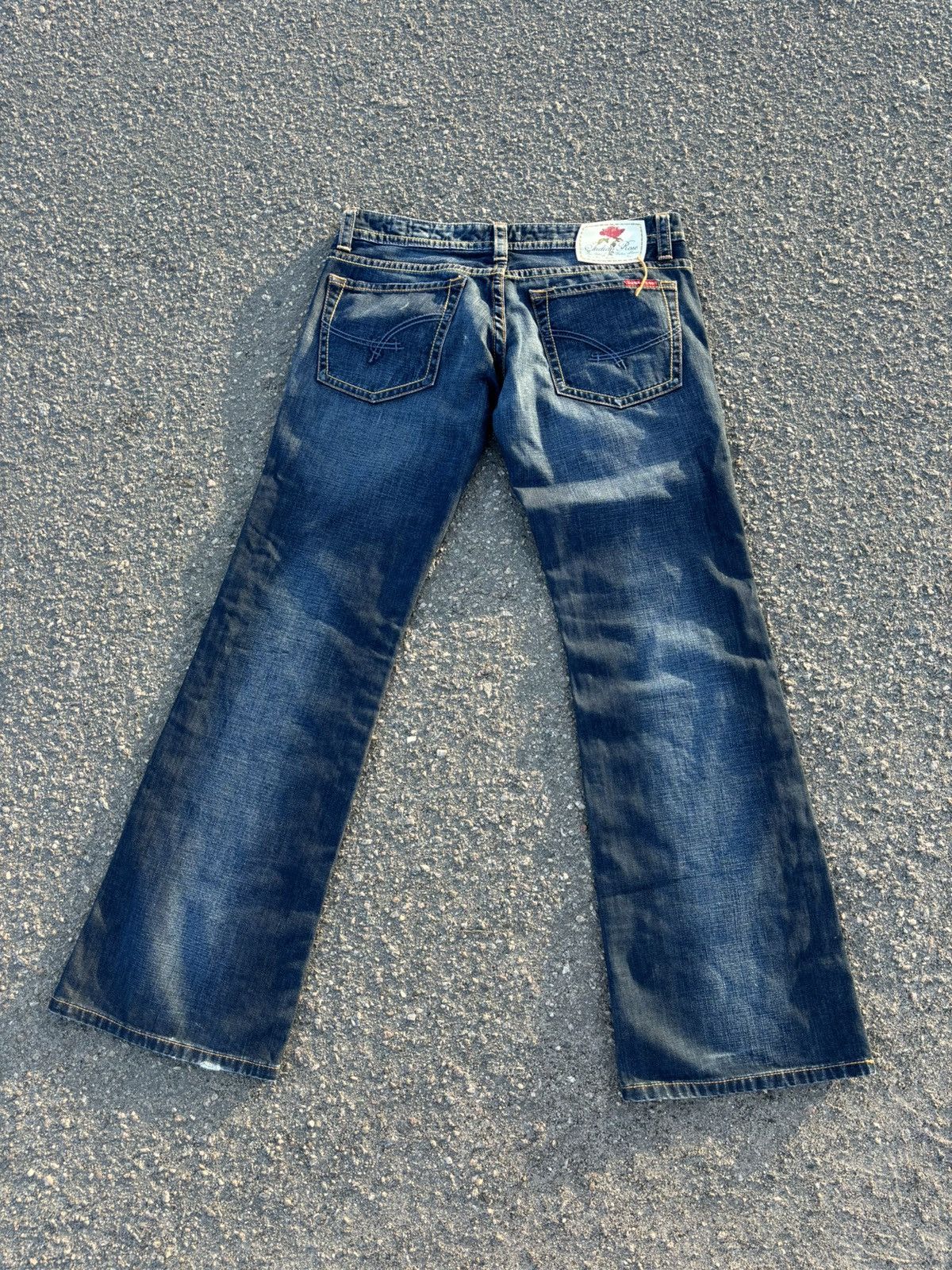 Japanese Brand × Vintage Vintage Y2k INDIAN ROSE Low Rise Jeans Size 34" / US 12 / IT 48 - 12 Thumbnail