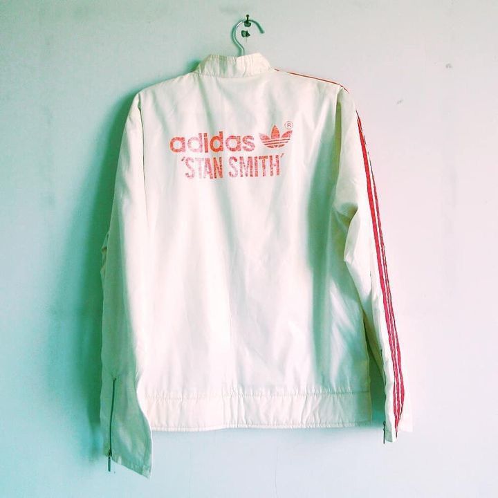 Adidas × Vintage Adidas Originals Stan Smith tracktop in white Size M backpri Size US M / EU 48-50 / 2 - 5 Thumbnail