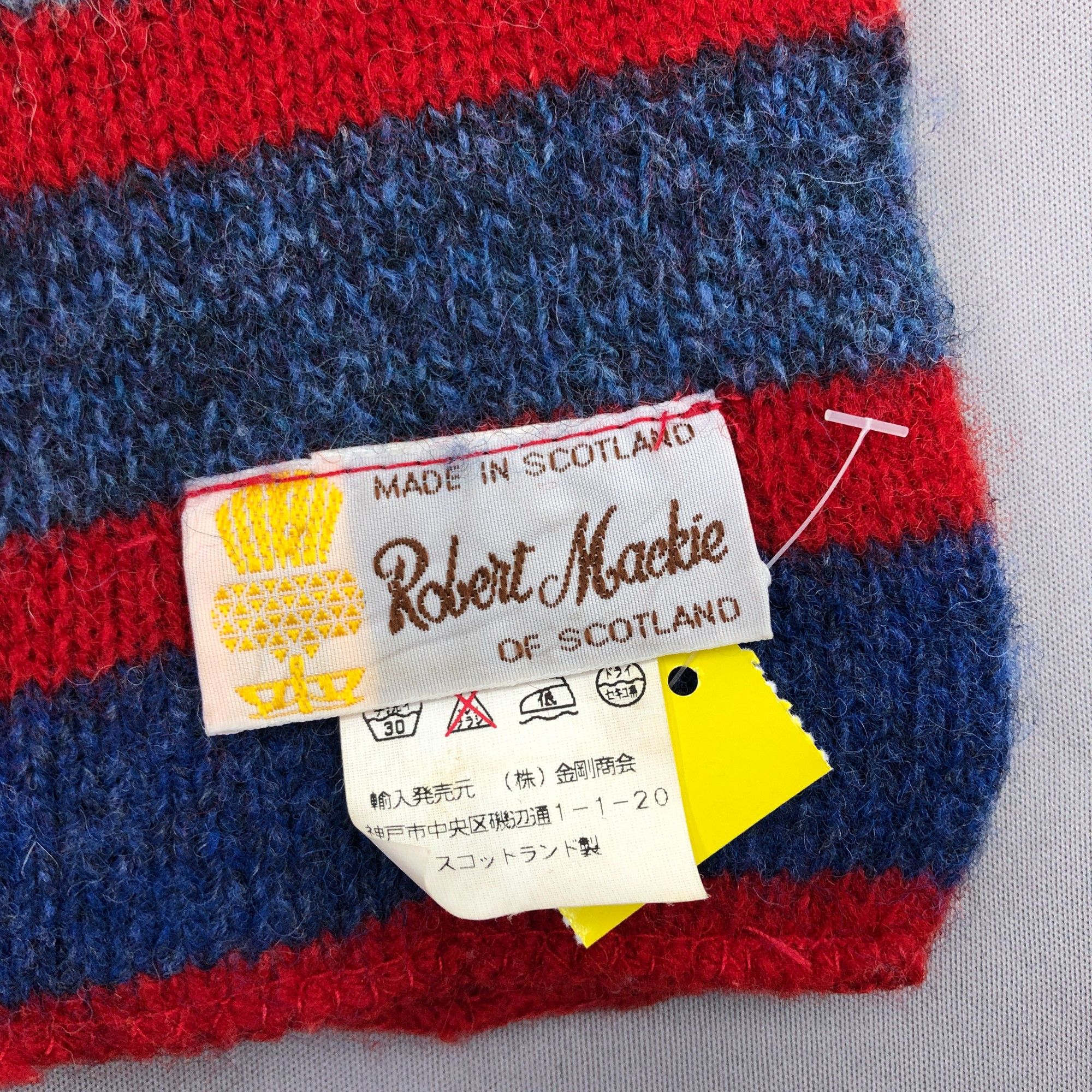 Japanese Brand Vintage Robert Mackie Scarf Muffler Wool Winter Scarves Size ONE SIZE - 4 Thumbnail