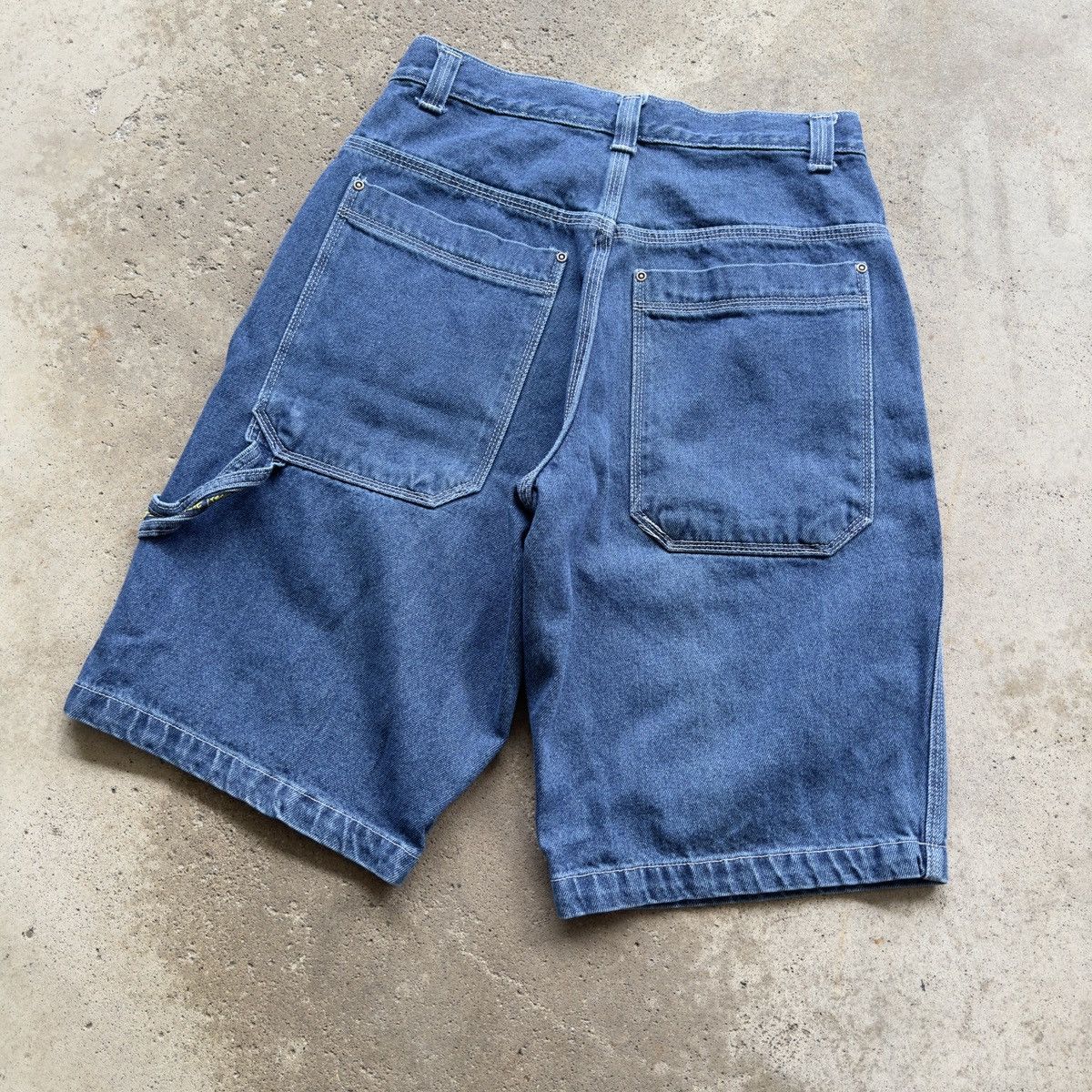 Vintage Y2K Baggy Denim Skater Jean Shorts Jorts Jnco Style Size US 31 - 9 Thumbnail