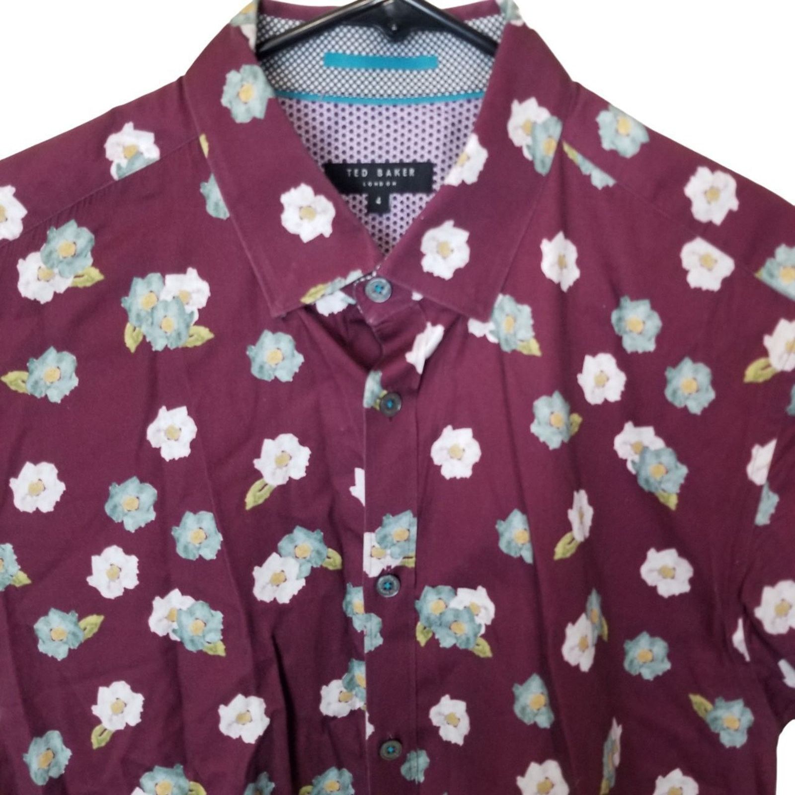 Ted Baker Ted Baker Mens Floral Shirt Size 4 Large Preppy Classic Size US L / EU 52-54 / 3 - 2 Thumbnail