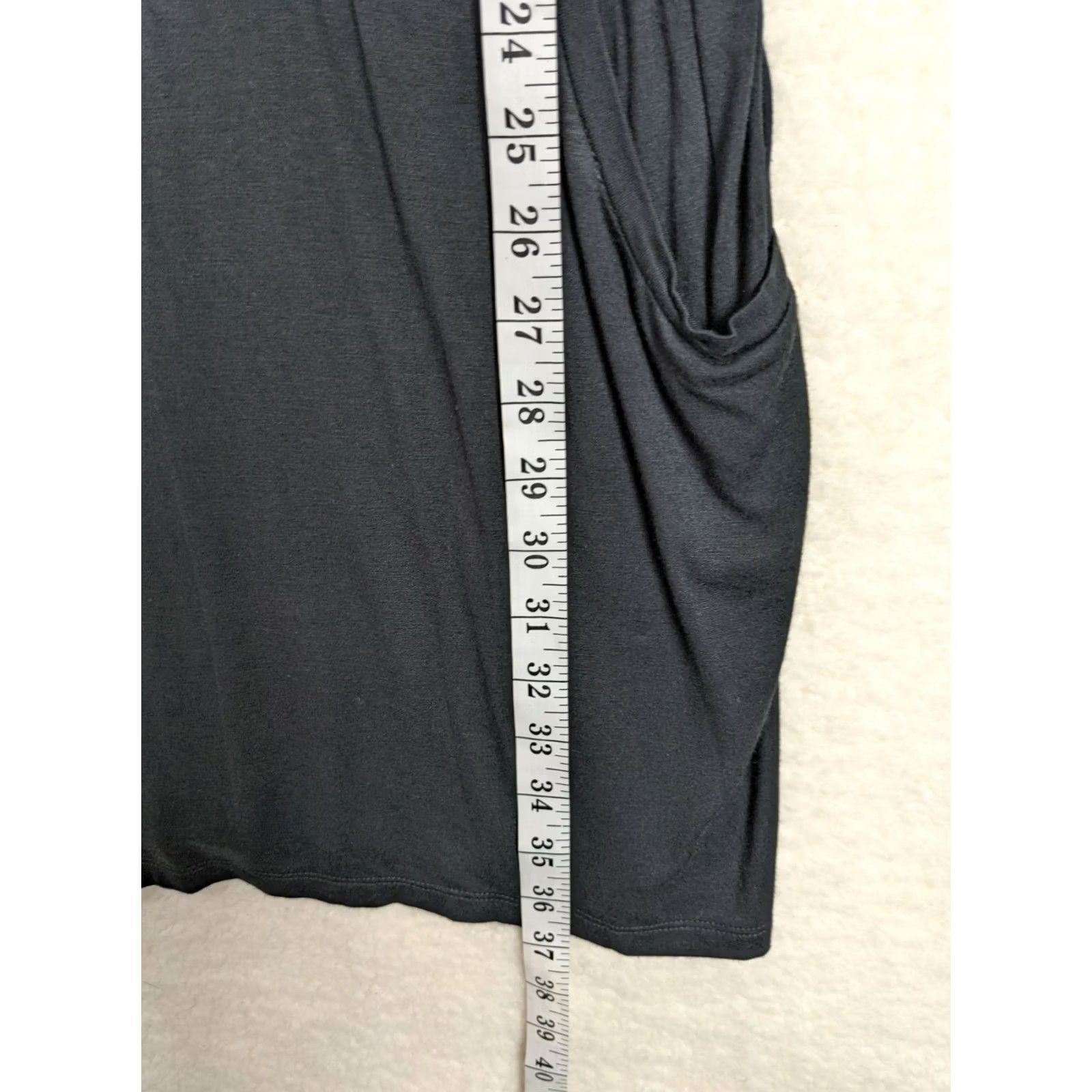 Calvin Klein Calvin Klein Women's Black crochet shoulder drawstrings waist mini dress L Size L / US 10 / IT 46 - 4 Thumbnail