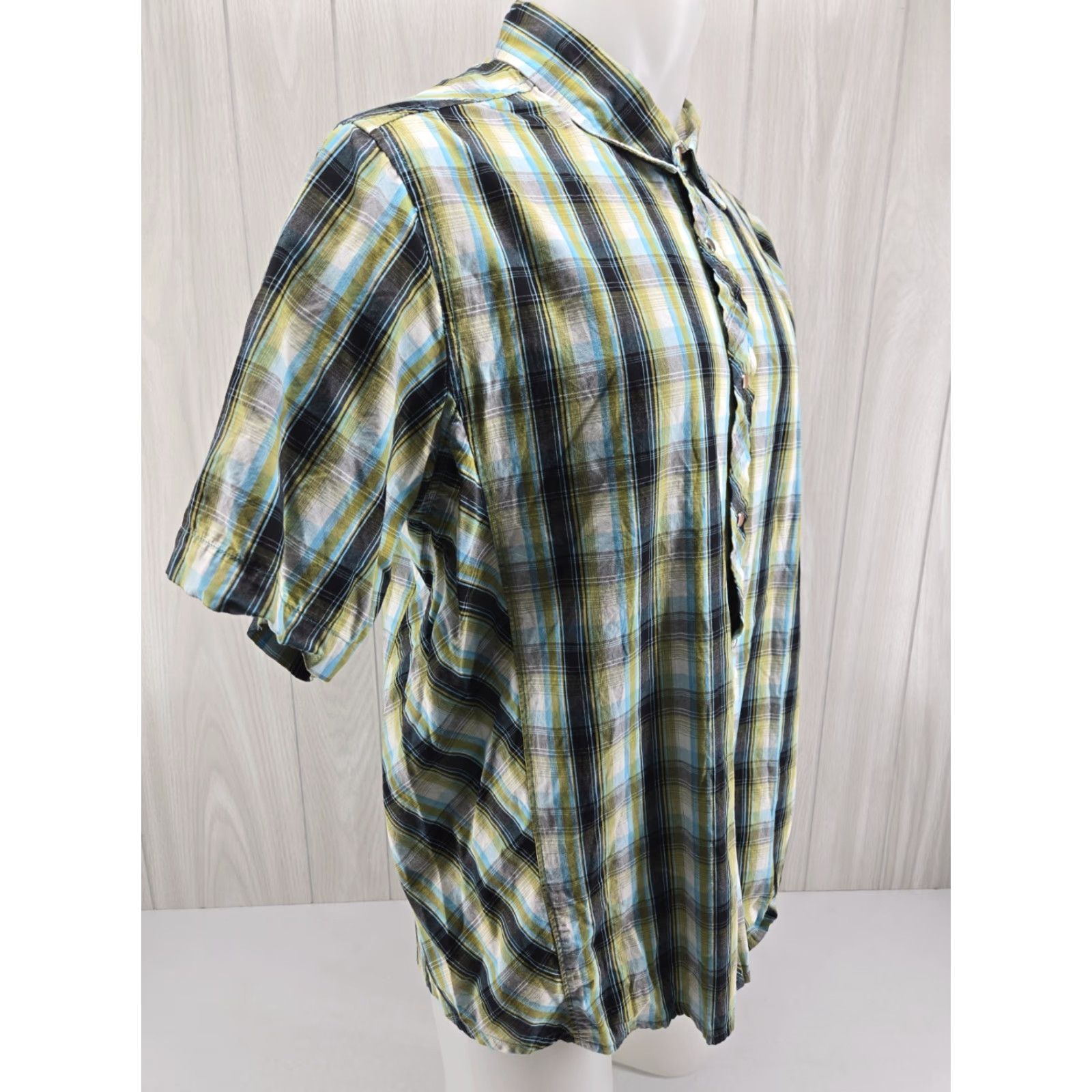 Prana prAna Shirt Mens Large Green Teal Plaid Cotton Pearl Snap Outdoor Shirt Mens Large Green Teal Plaid Cotton Pearl Snap Outdoor Game... Size US L / EU 52-54 / 3 - 6 Thumbnail