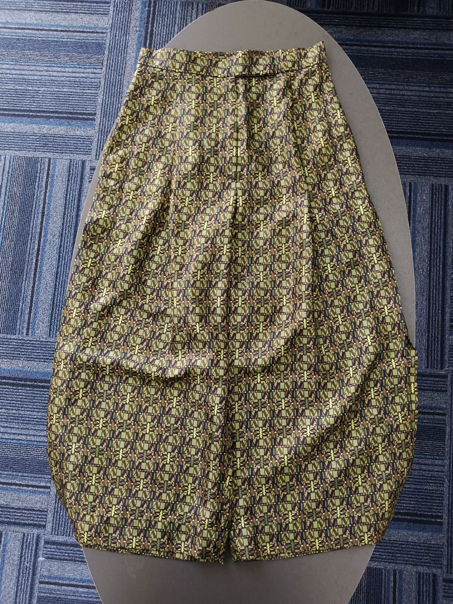 Max Mara Max Mara Printed Side Slit Pants Green Size 34" / US 12 / IT 48 - 1 Thumbnail