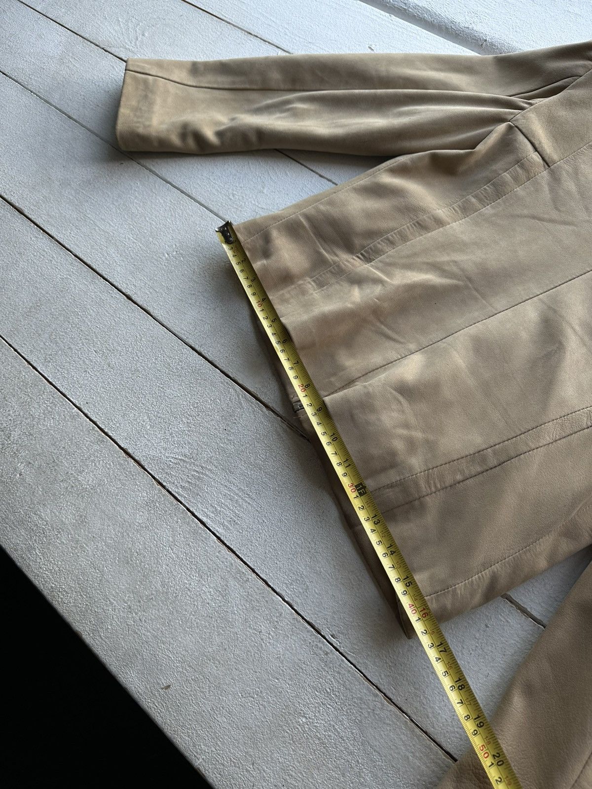 Other 🚨Y2K RICK OWENS TYPE DIRTY SLIM FIT ZIP LEATHER JACKET Size S / US 4 / IT 40 - 14 Thumbnail