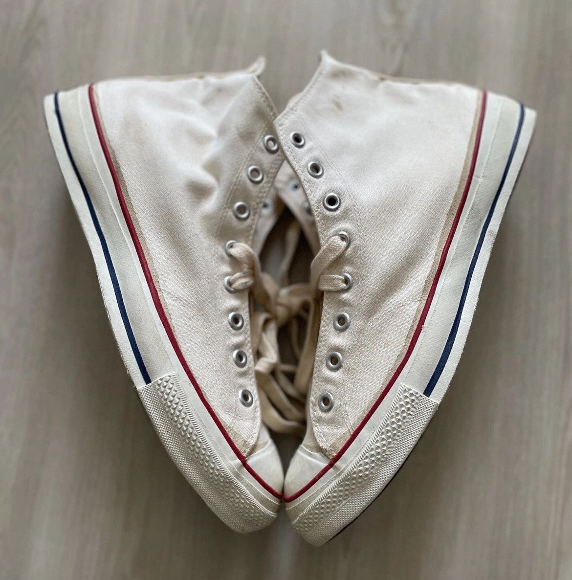 Converse Vintage 60s Converse High Tops Made in USA Blue Label Sz 12 Size US 12 / EU 45 - 2 Thumbnail