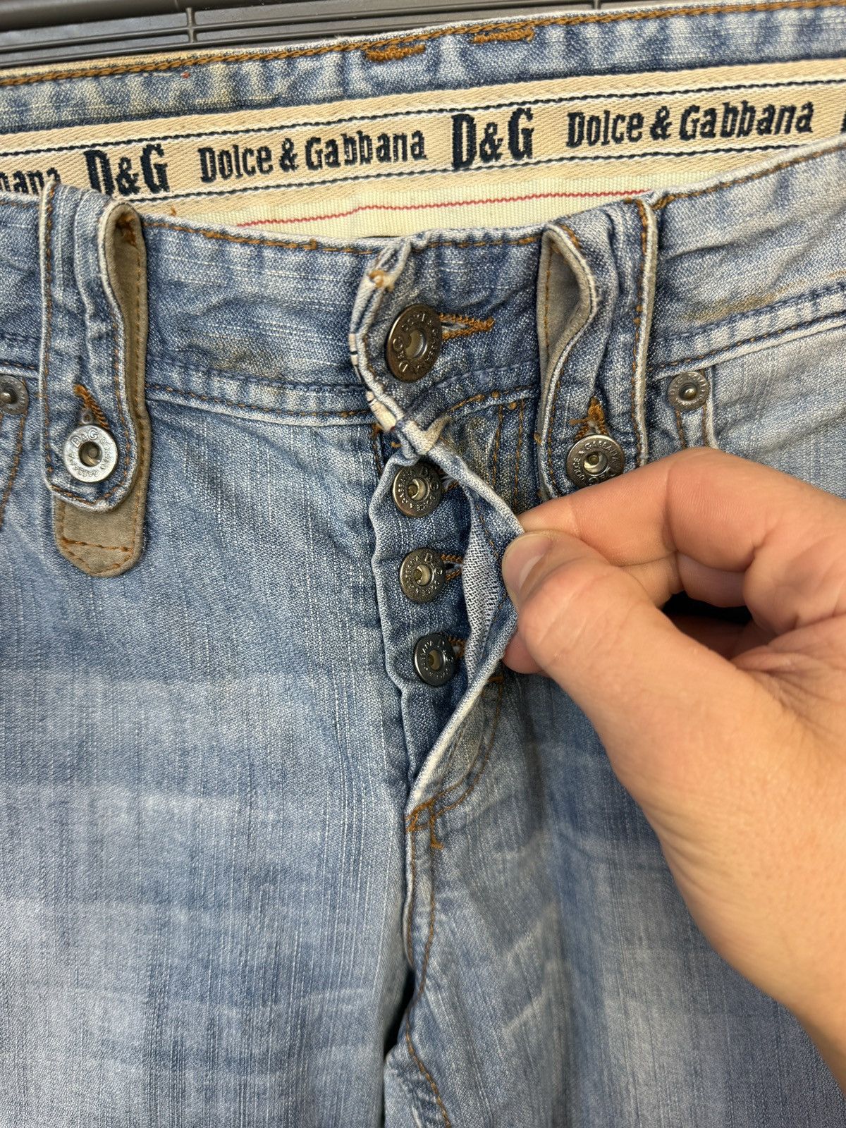 Dolce & Gabbana Crazy Y2K Vintage 90s Dolce&Gabanna Denim Jeans Size US 30 / EU 46 - 5 Thumbnail