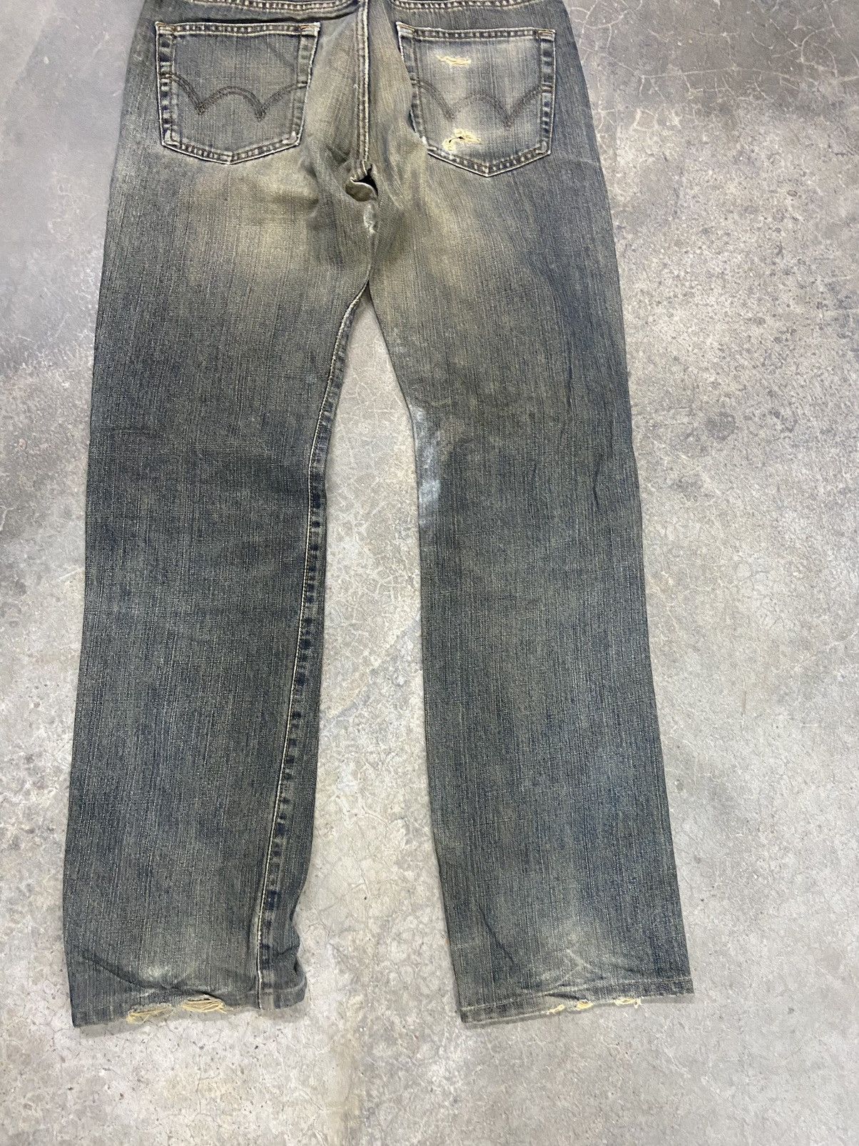 Beauty Beast Vintage Edwin Jeans Distressed Denim if 6 was 9 edwin 505ZZ Size US 33 - 8 Thumbnail