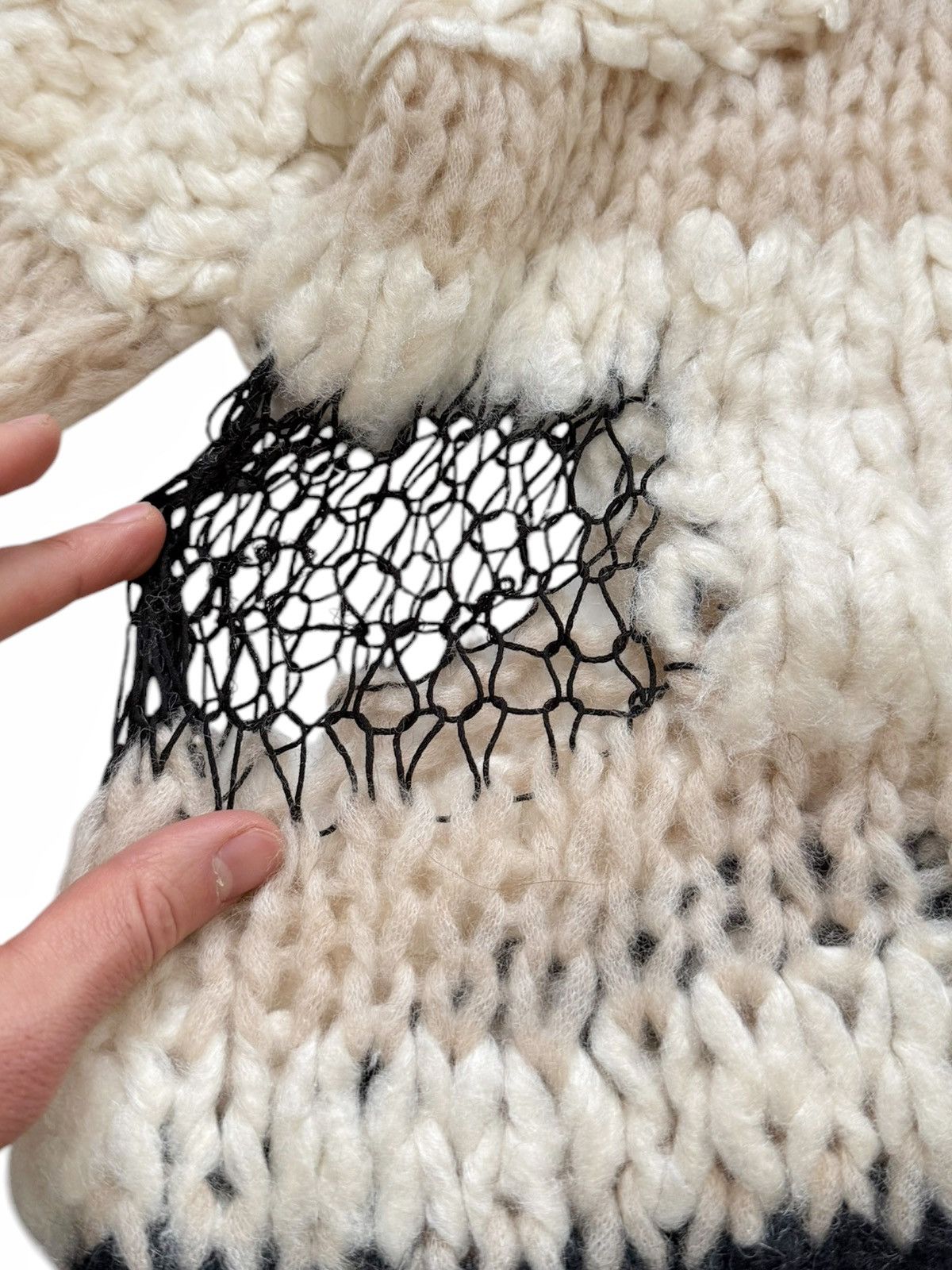 Maison Margiela Spider Web Punk Cashmere Silk Alpaca Knit Sweater Size US M / EU 48-50 / 2 - 5 Thumbnail