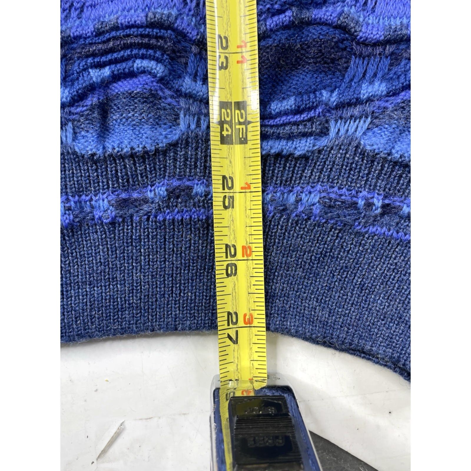 Vintage VINTAGE Purely Australian Jumper Wool 3D BLUE Knit Multicoloured 90s Geometric Crochet Pullover Unisex Adults 2XL Biggie Cosby Size XXL / US 16-18 / IT 52-54 - 6 Thumbnail