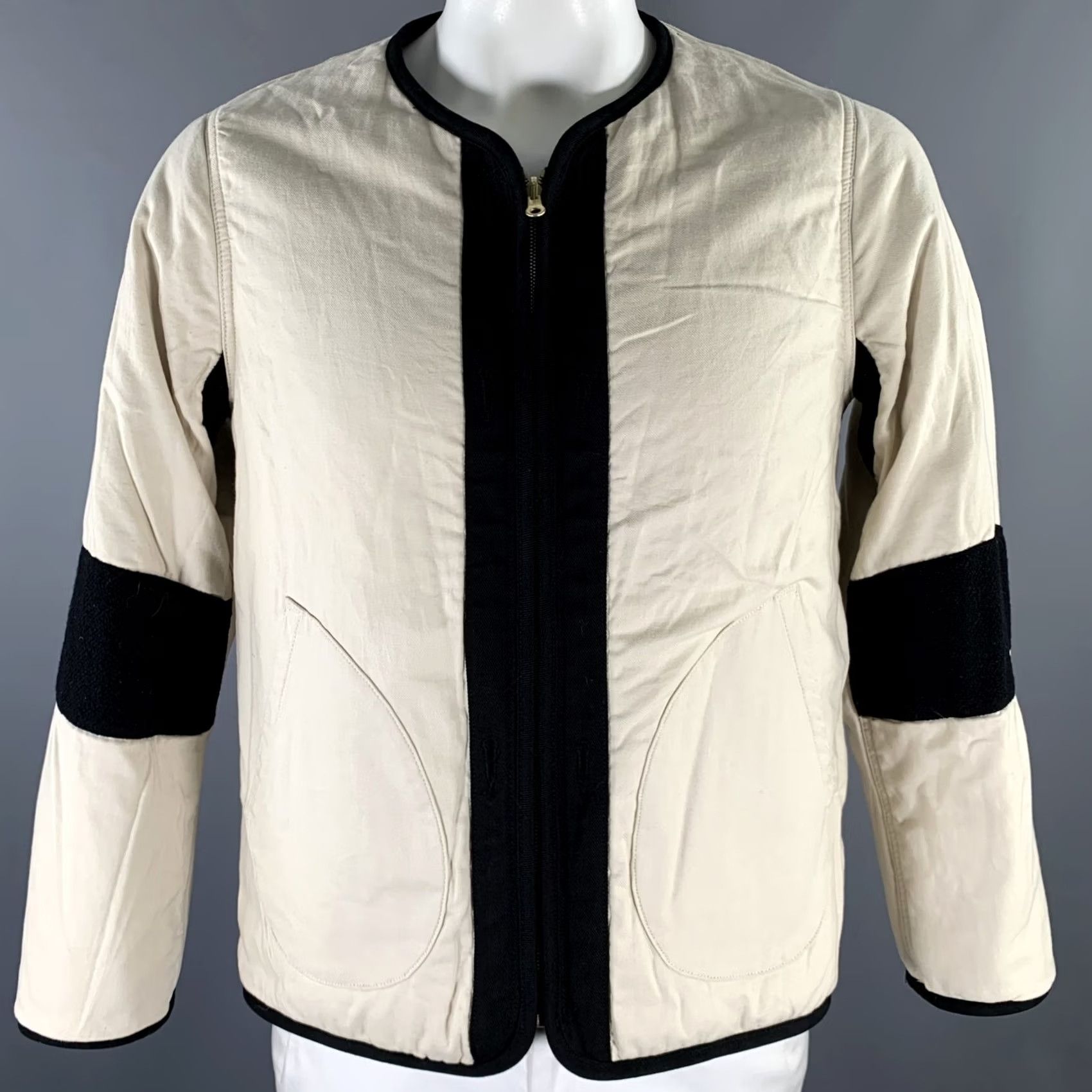 Visvim VISVIM Size L Black Textured Wool Linen Reversible Jacket Mens Jacket Size US L / EU 52-54 / 3 - 2 Thumbnail