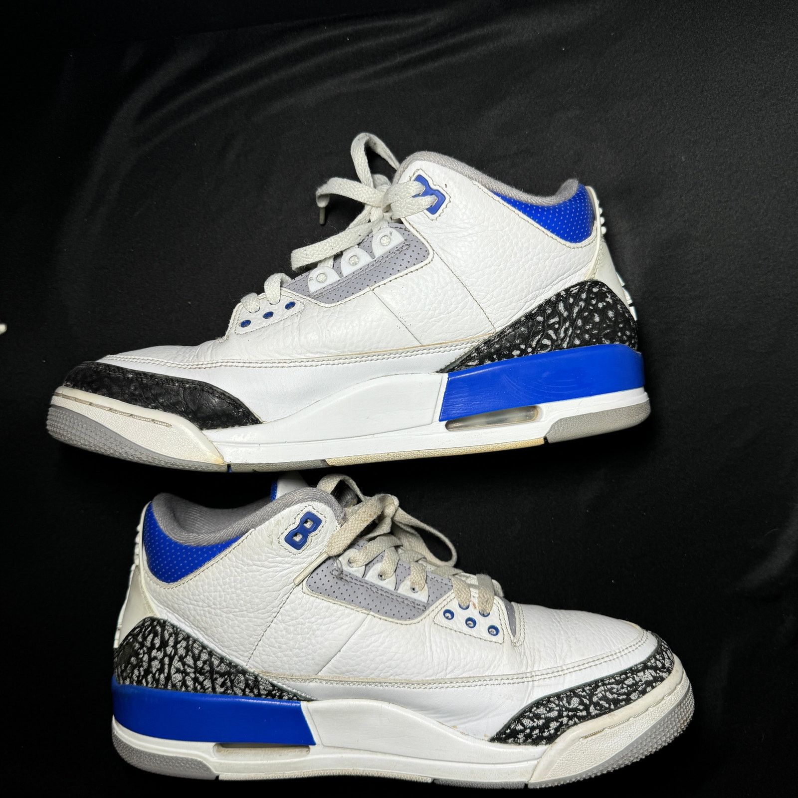 Jordan Brand × Nike Nike Air Jordan 3 Retro Racer Blue Men's Shoes - Size 10.5 Size US 10.5 / EU 43-44 - 4 Thumbnail