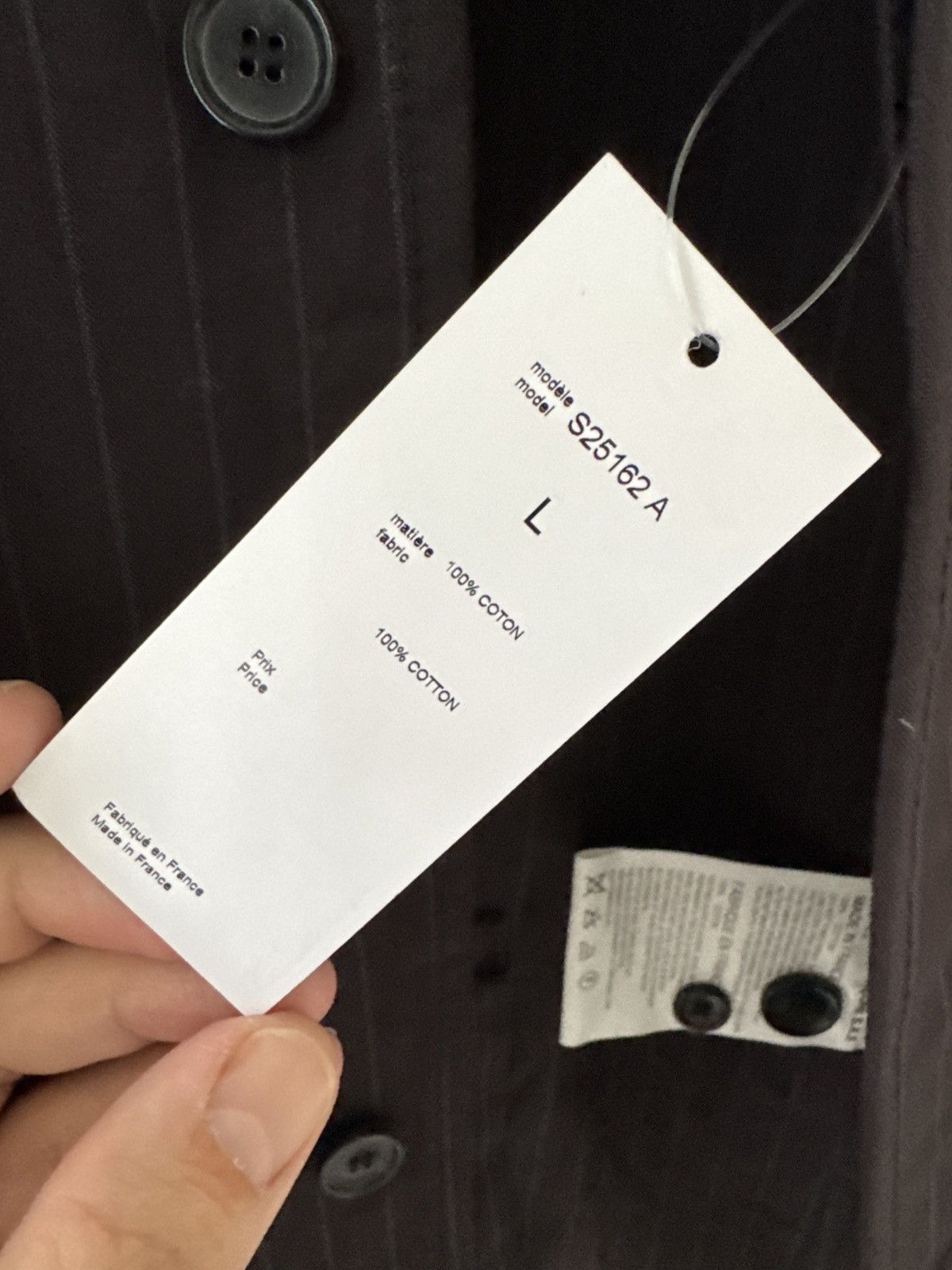 Comme des Garcons × Comme des Garcons SHIRT Comme Des Garçon Shirt CottonBlazer NWT Pin Strip Light Grey Size 40R - 4 Thumbnail