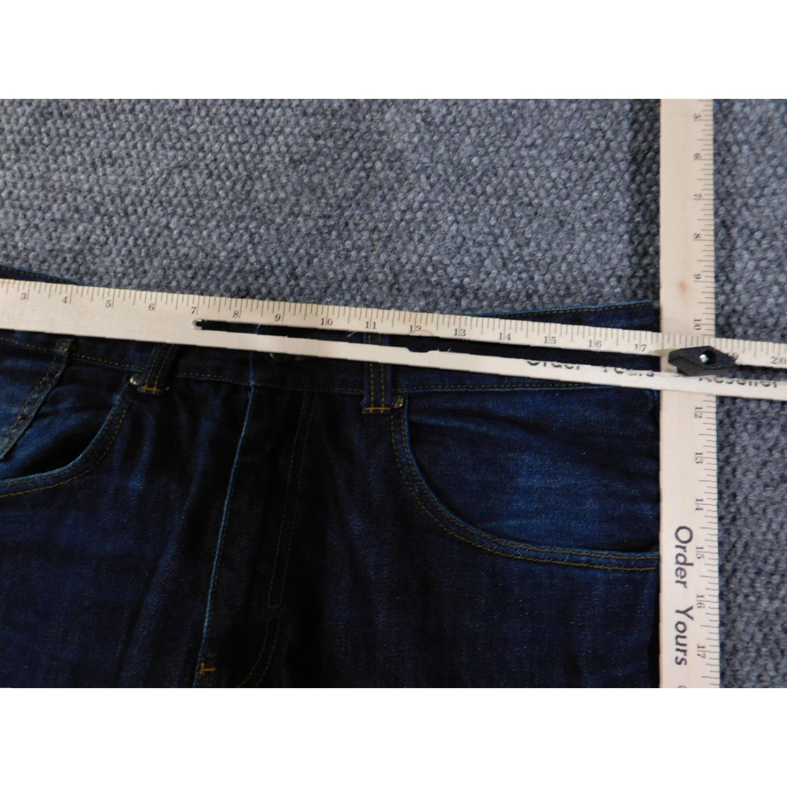 Rocawear Rocawear Jeans Mens 36x36 Dark Blue Original Fit Straight Leg Denim Logo Size US 36 / EU 52 - 5 Thumbnail