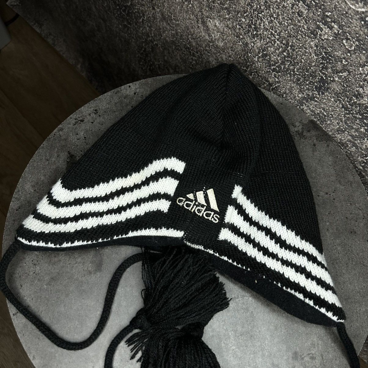 Adidas Vintage Very Rare Adidas Earflap Hat Size ONE SIZE - 14 Thumbnail