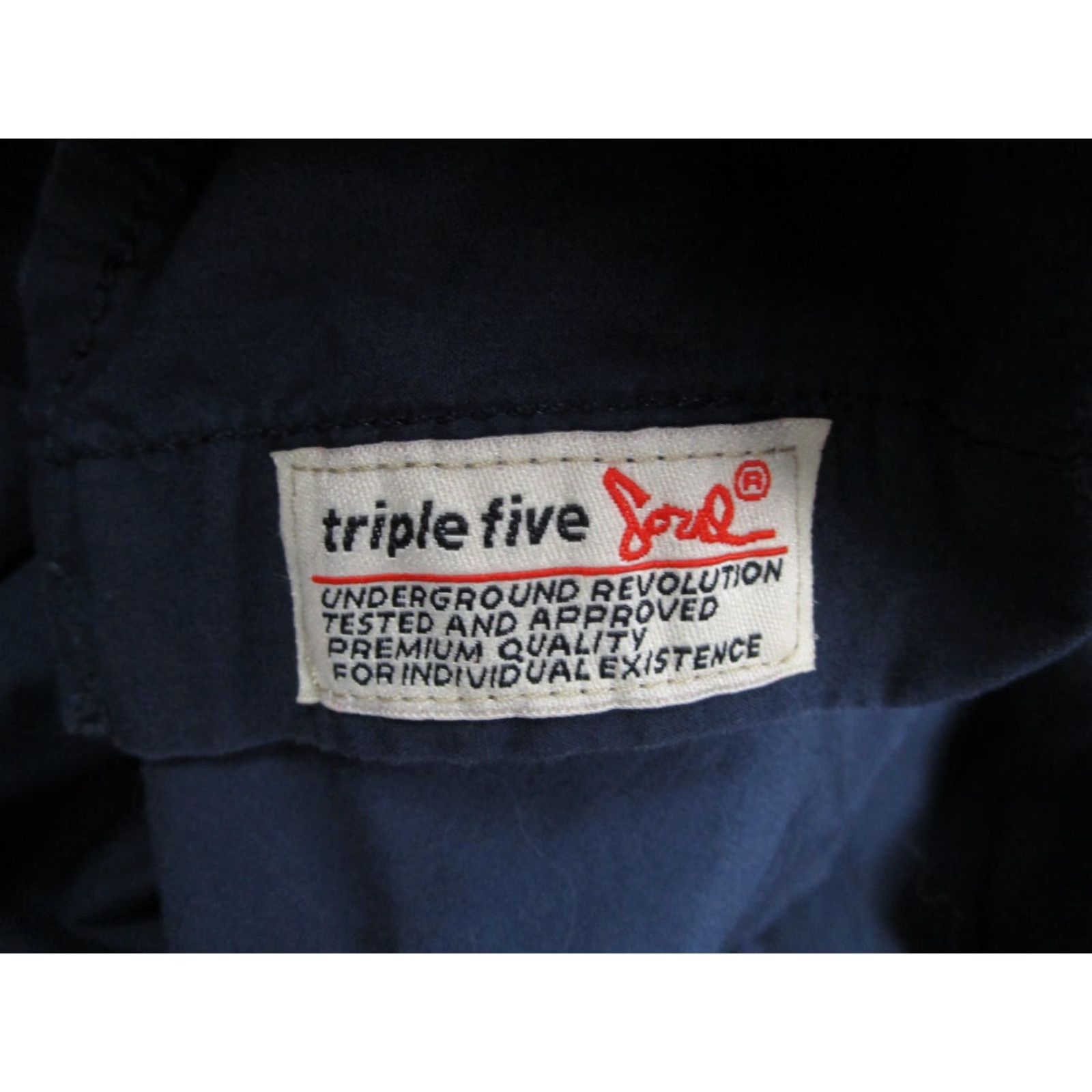 Vintage TRIPLE FIVE SOUL Shirt Mens Large Navy Utility Button-Up Long Sleeve with Epaulets and Pockets Size US L / EU 52-54 / 3 - 3 Thumbnail