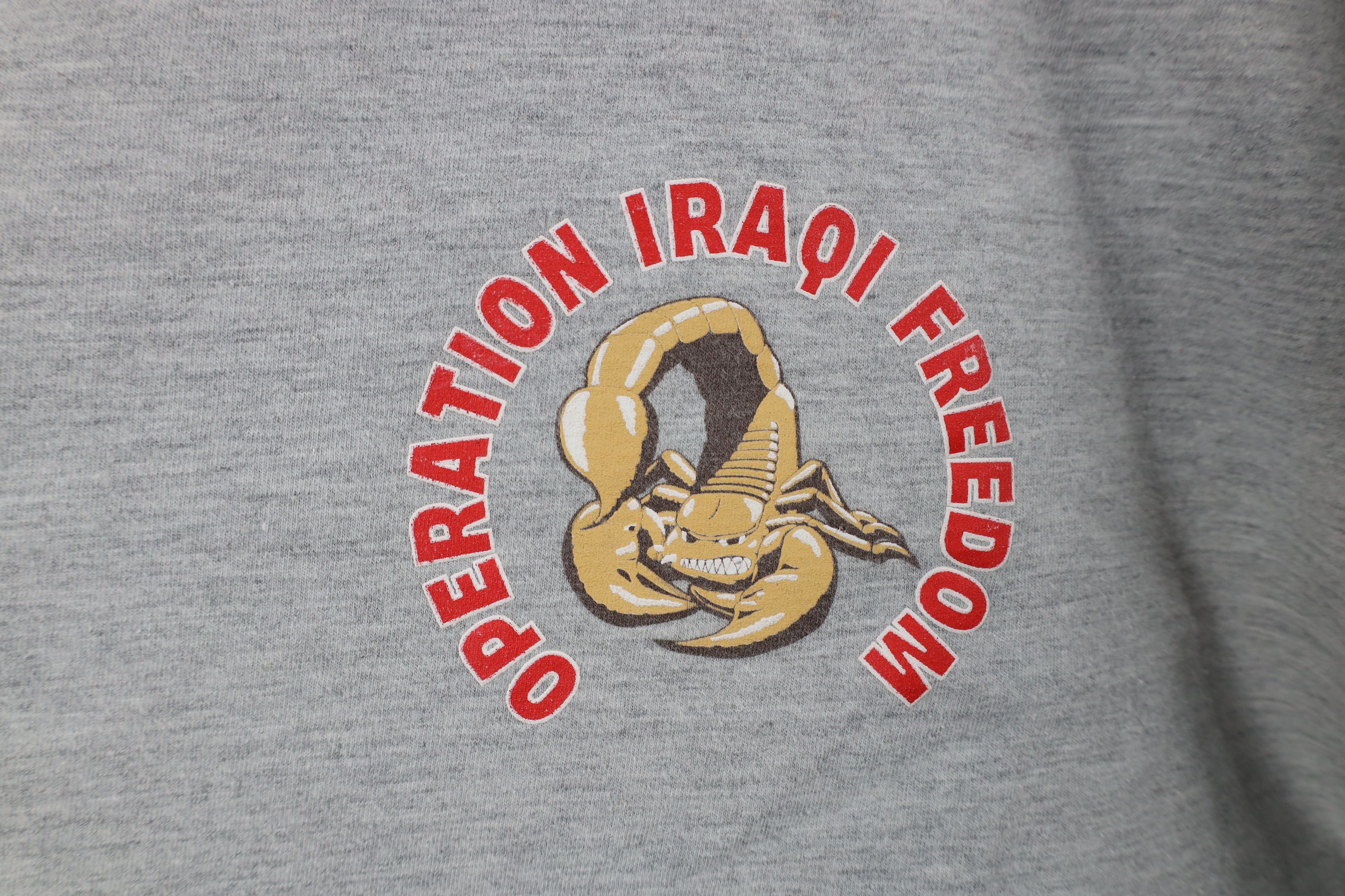 Vintage Vintage Y2K 2003 Freedom Scorpion Let Freedom Sting T-Shirt Size US XL / EU 56 / 4 - 4 Thumbnail