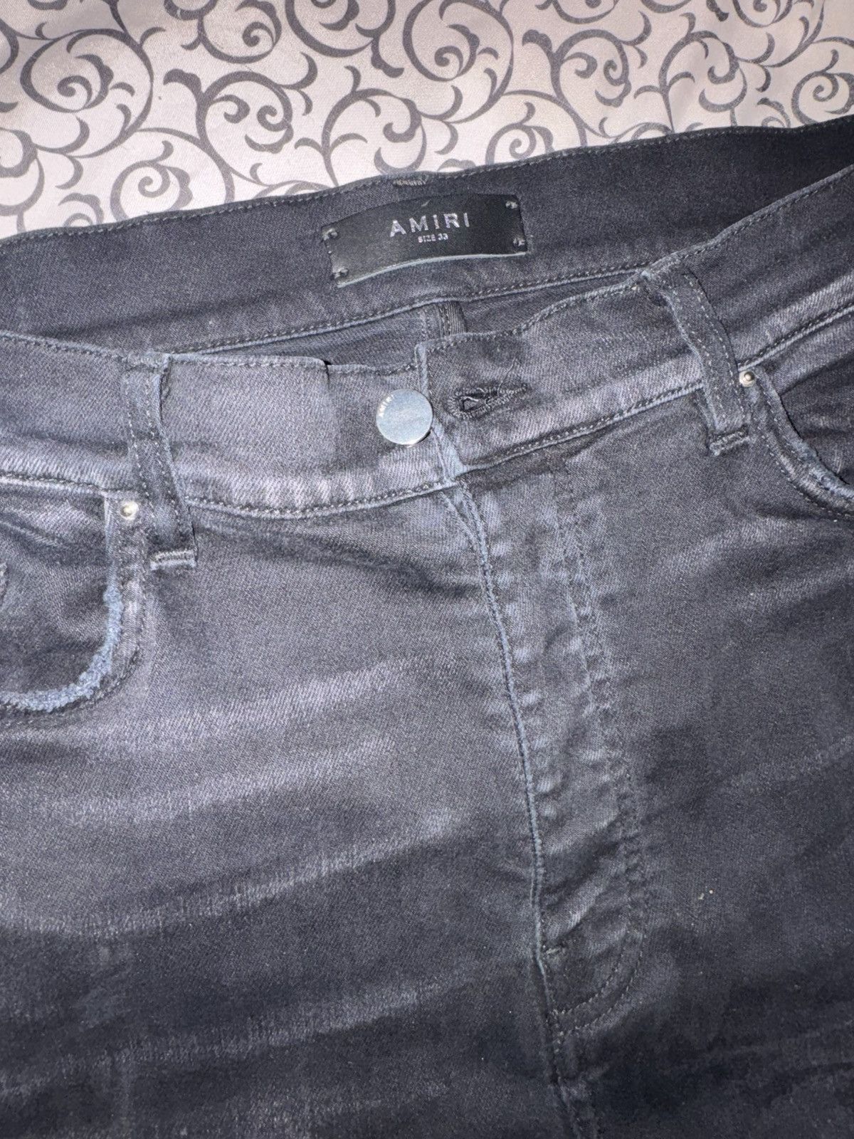 Amiri Amiri bones motif jeans Size US 33 - 3 Thumbnail