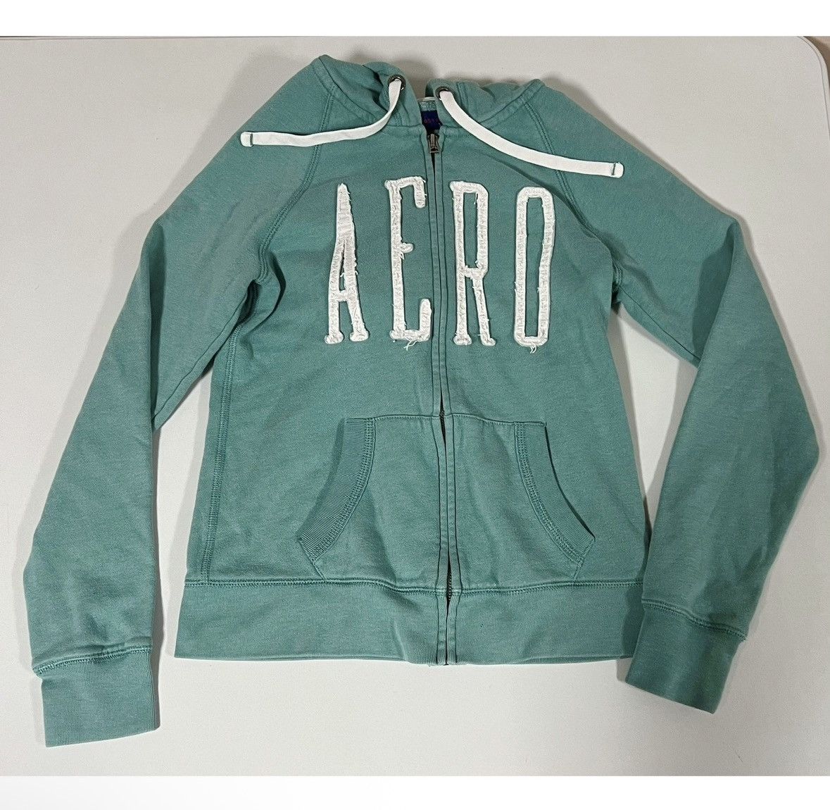 Aeropostale Aeropostale Teal ‘Aero’ Sweatshirt Hoodie Outerwear XS 🤍✨ Size XS / US 0-2 / IT 36-38 - 1 Thumbnail