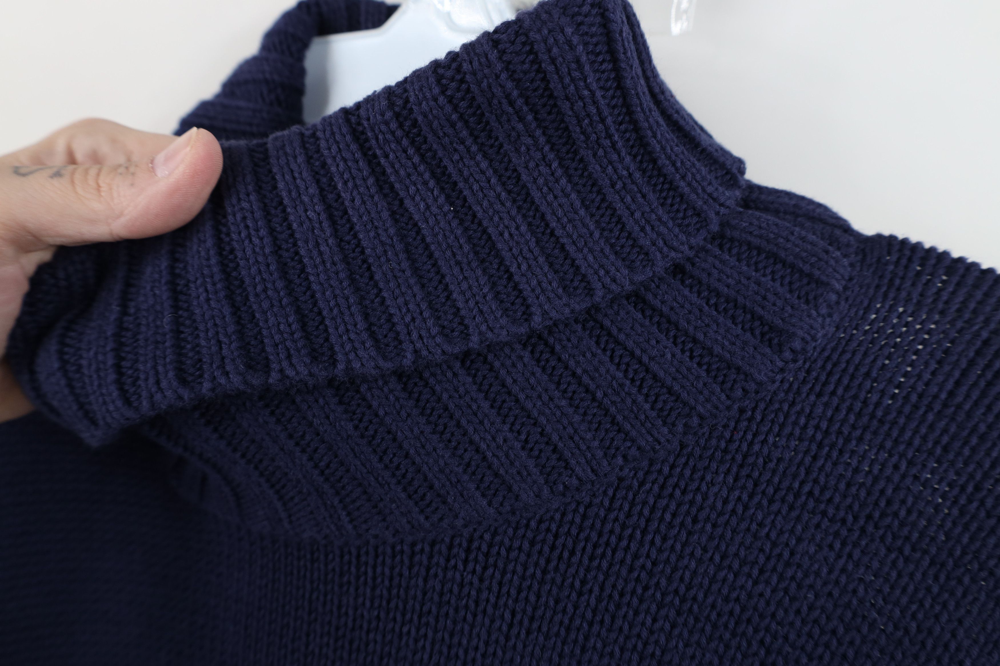 Ralph Lauren Vintage 90s Ralph Lauren Cotton Knit Turtleneck Sweater Size US XL / EU 56 / 4 - 7 Thumbnail