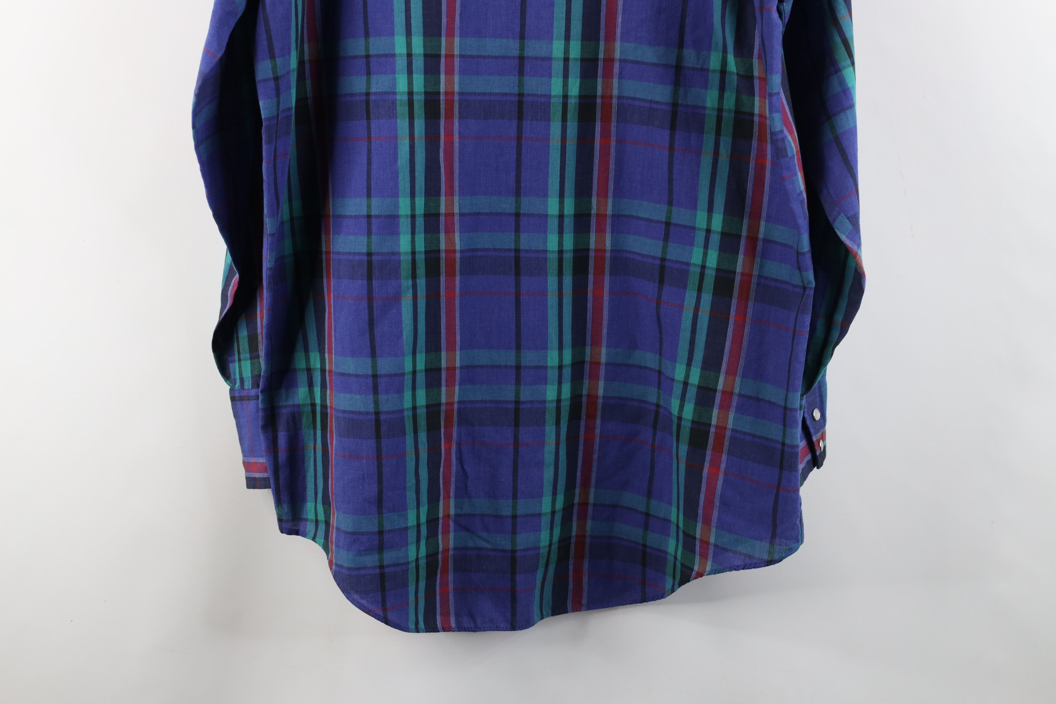 Vintage Vintage 70s Streetwear Rodeo Cowboy Button Shirt Plaid Size US M / EU 48-50 / 2 - 10 Thumbnail