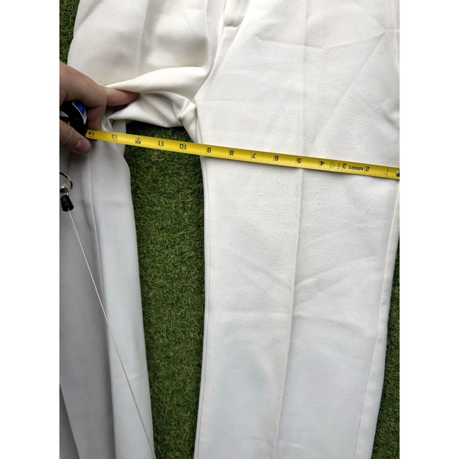 Levi's VINTAGE Levi Strauss & Co Pants Womens 6 S Wide Leg Slacks Dress Pleated 22x29 Ivory 1970s Disco Mens Womens Size 28" / US 6 / IT 42 - 7 Thumbnail