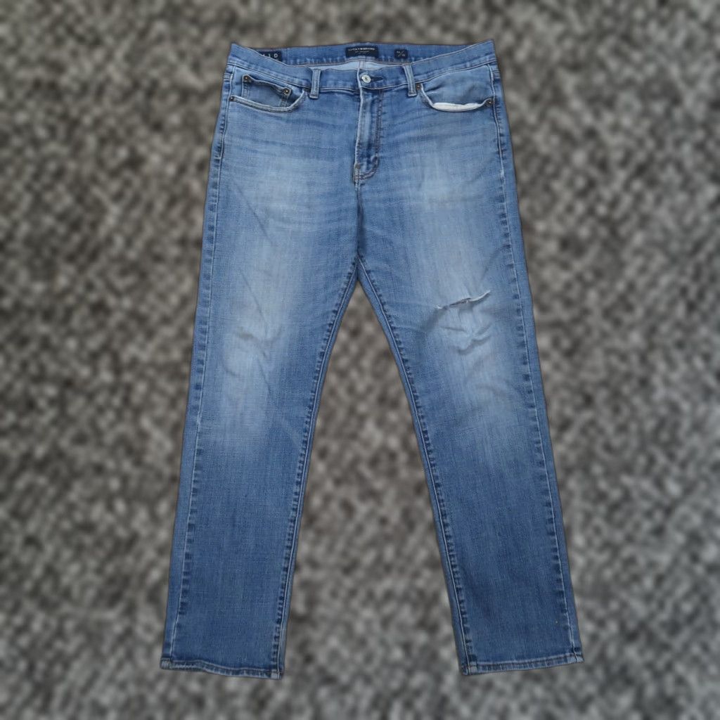 Lucky Brand Lucky Brand 410 Jeans Men Athletic Slim Straight 36x32 Blue Denim Grounded by 5-Pocket Design Size US 36 / EU 52 - 1 Thumbnail