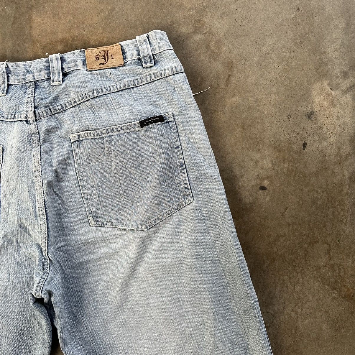 Japanese Brand Vintage Sean John Lightwash Faded Jean Distressed Denim Pant Size US 39 - 13 Thumbnail