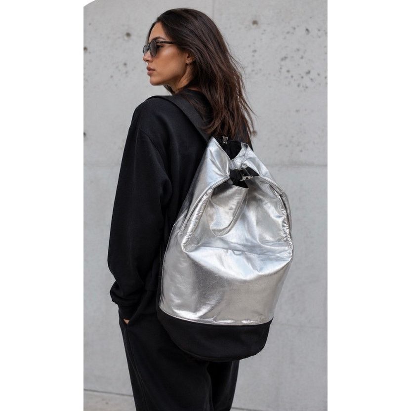 Paco Rabanne Paco Rabanne Invictus 48 Hour Silver Travel Buckle Backpack Size ONE SIZE - 1 Thumbnail
