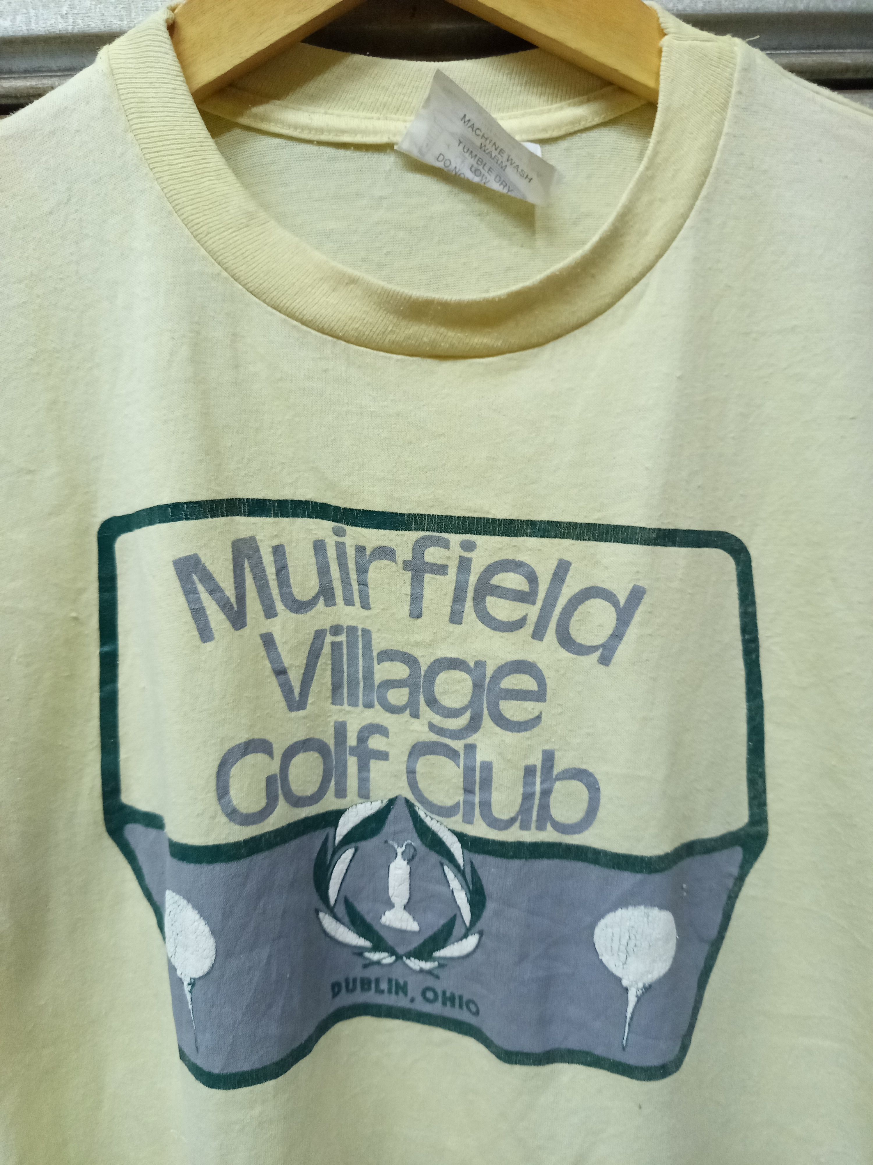 Vintage 80s Jack Nicklaus Muirfield Village Golf Club Tournament Tee Size US XL / EU 56 / 4 - 2 Thumbnail