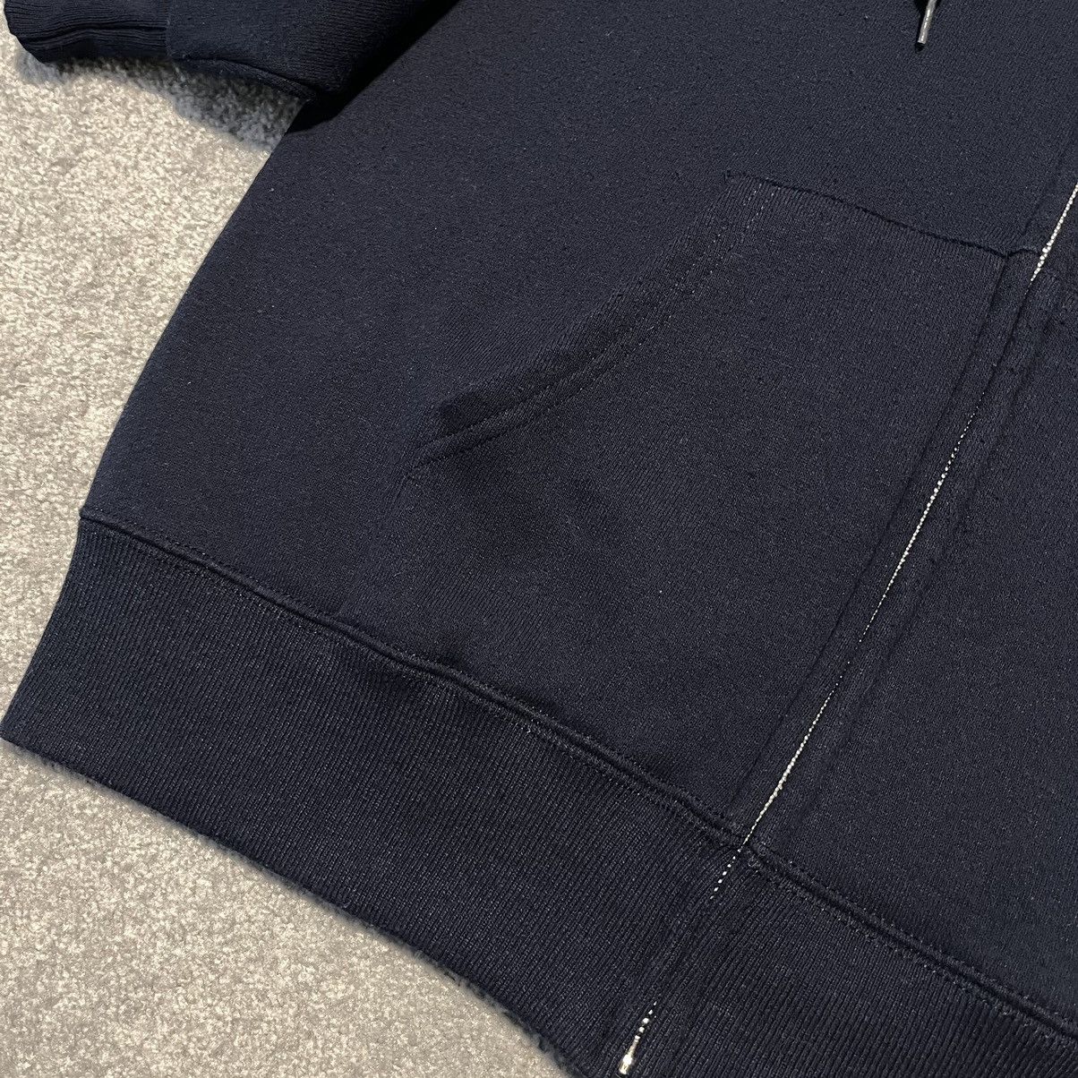Vintage Vintage 1990s Santee Sweats Blank Navy Zip Hoodie Sweatshirt Size US L / EU 52-54 / 3 - 3 Thumbnail