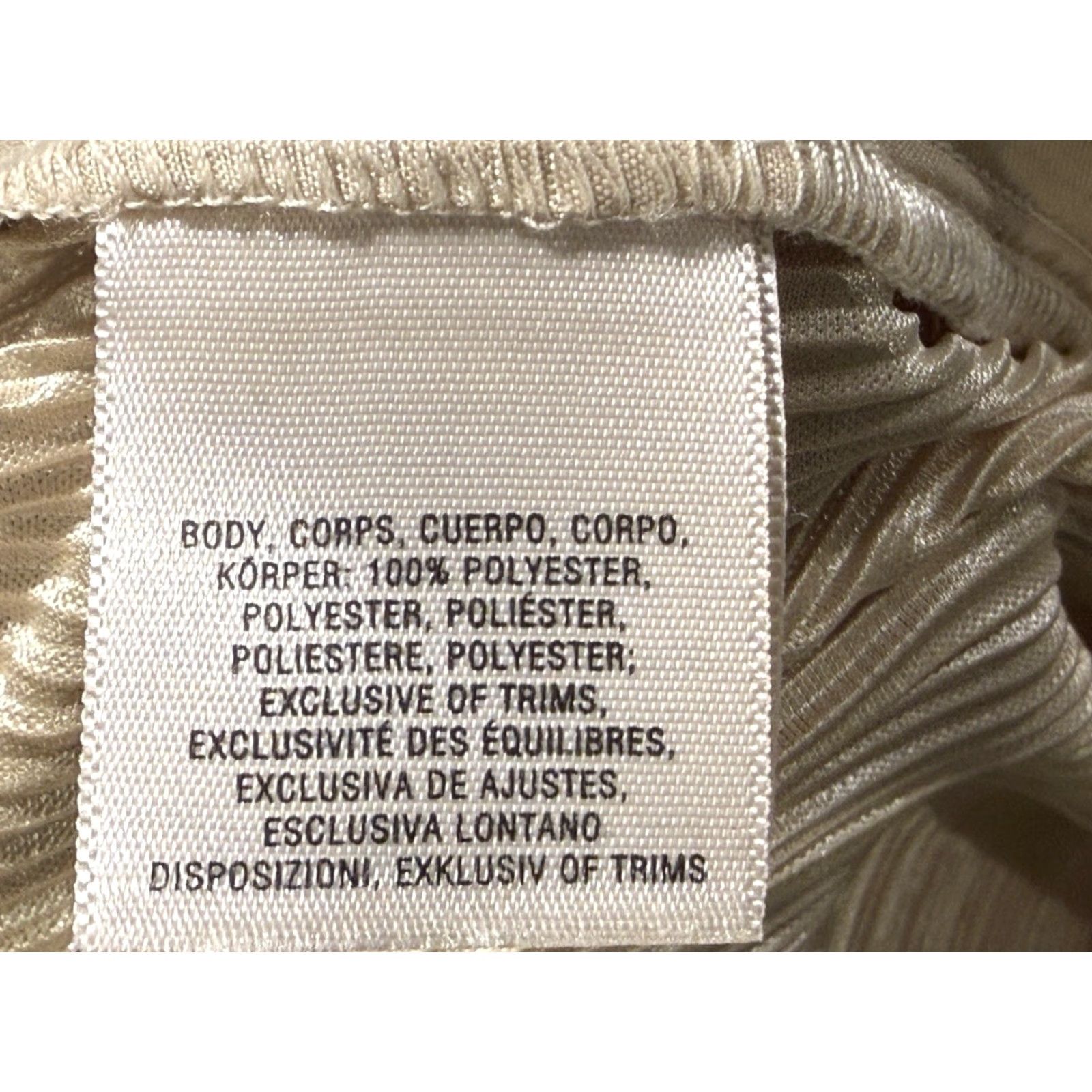 Anthropologie Anthropologie Elevenses Elastic Waist Pull On Metallic Crop Pants Beige M Women Wide-Leg Cropped Pleated Summer Casual Womens Size 32" / US 10 / IT 46 - 8 Thumbnail