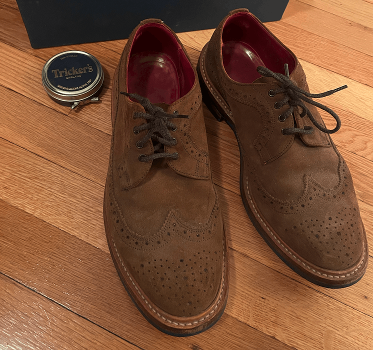 Trickers Tricker's Bourton suede brogues | Grailed