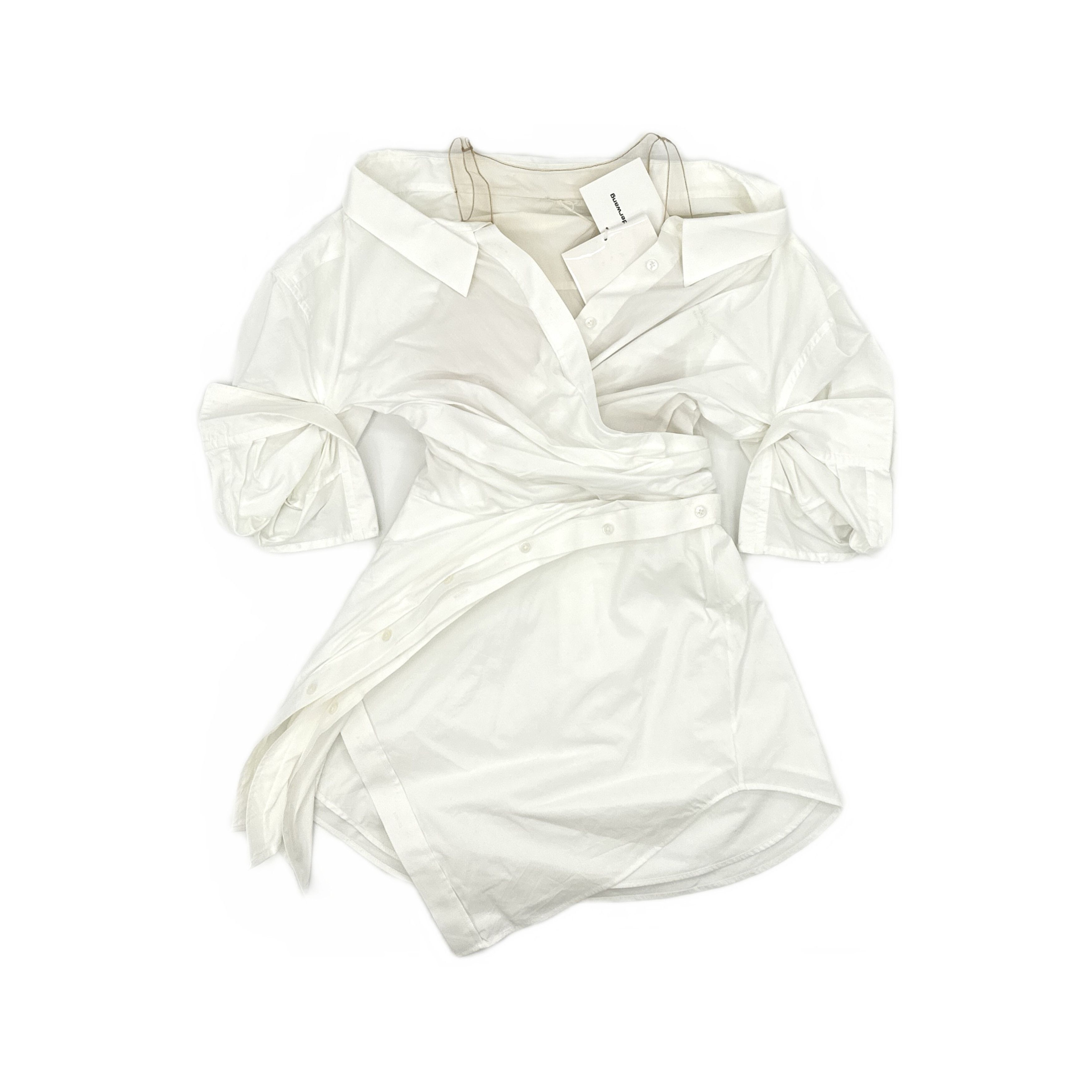 Alexander Wang Alexander Wang Wrap Front Shirt Dress Size 4 Size S / US 4 / IT 40 - 1 Thumbnail