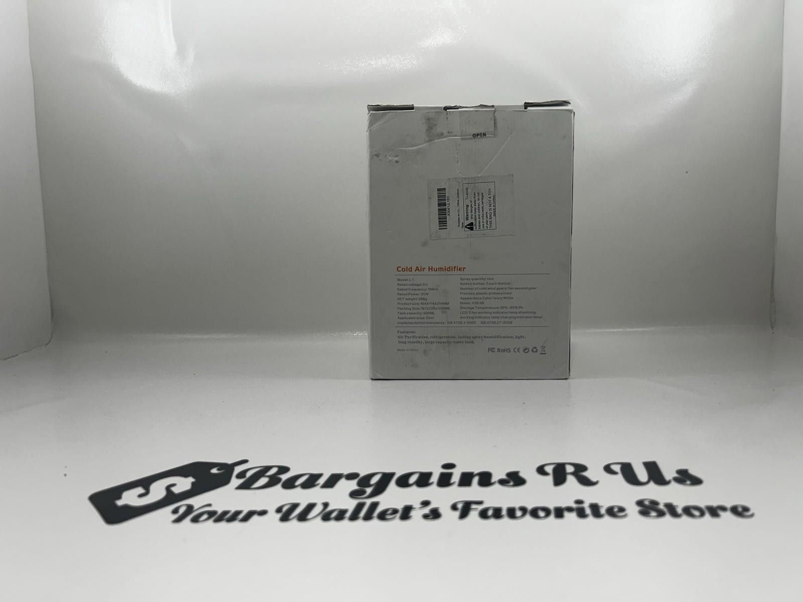The Unbranded Brand L7 Mini Cool Mist Humidifier White Battery High Capacity Tur Size ONE SIZE - 4 Thumbnail