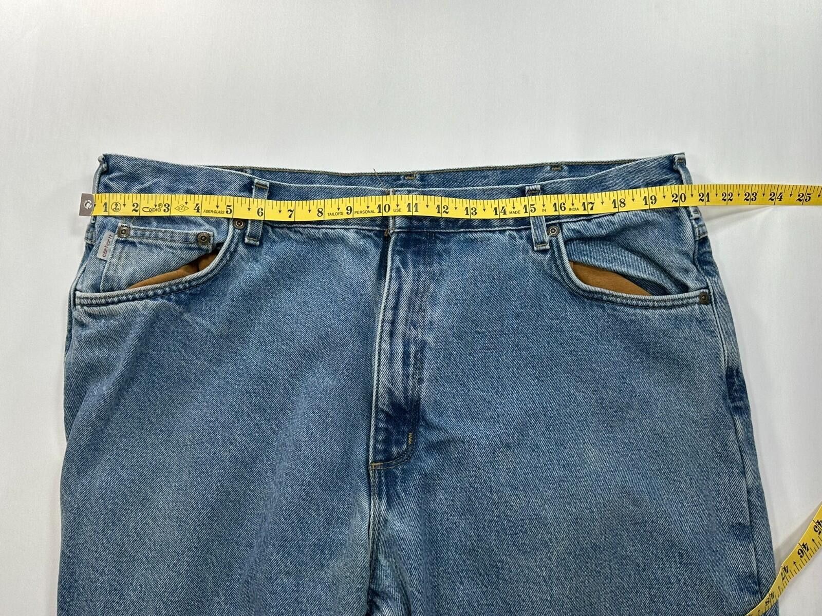 Carhartt Carhartt Heavy Lined Relaxed Fit Denim Jeans Blue Mens 42/32 Size US 42 / EU 58 - 3 Thumbnail