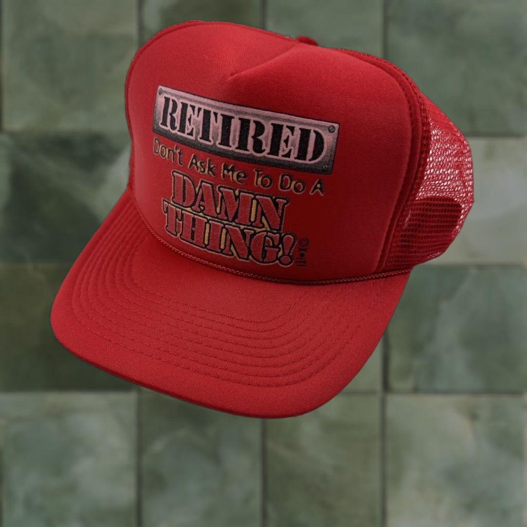 Vintage VINTAGE Cobra Cap Trucker Hat Adult One Size Red USA 80s Funny Mens Hat Size ONE SIZE - 1 Thumbnail