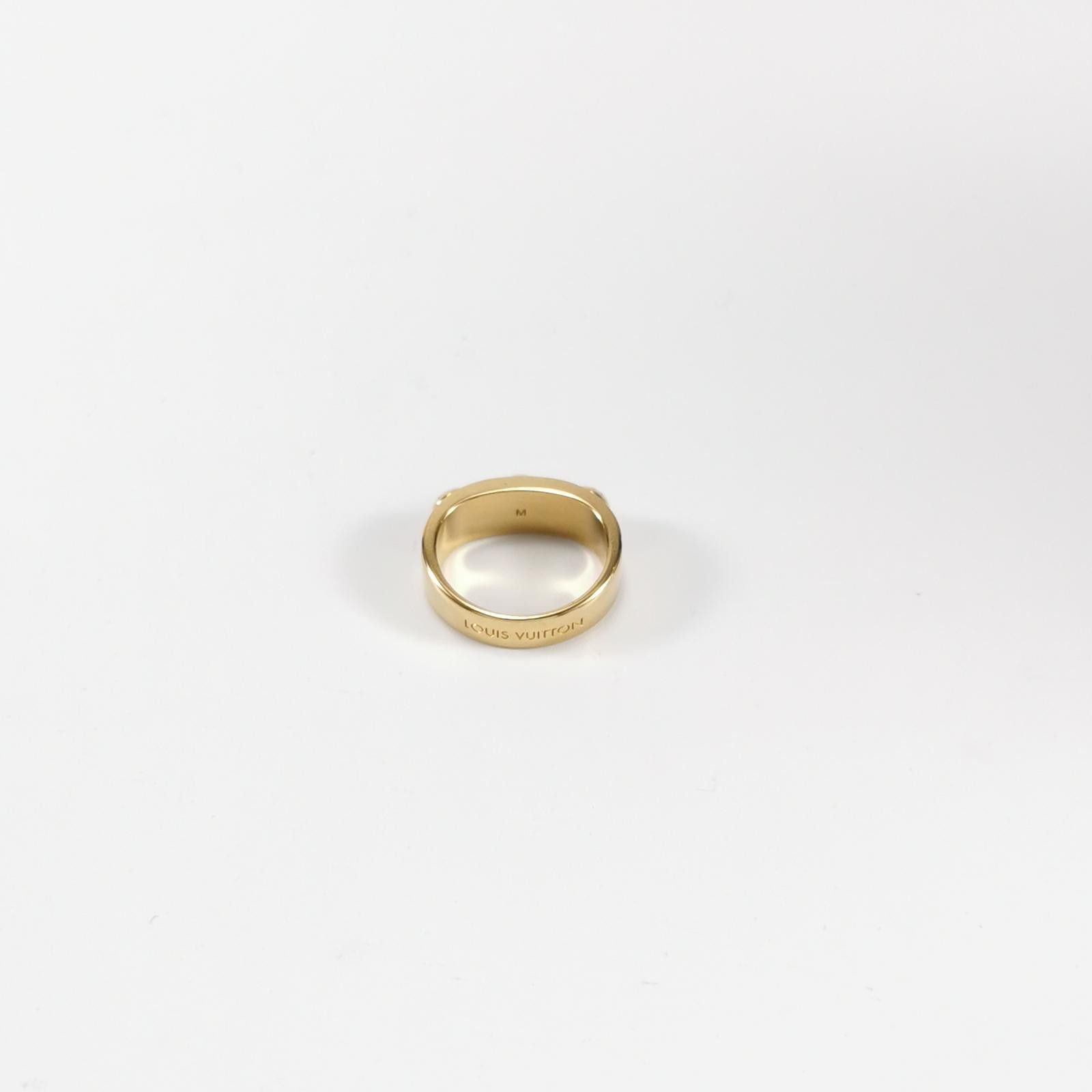 Louis Vuitton Louis Vuitton (LV) Letter Logo Engraved Ring Size 13 -z2505 Size ONE SIZE - 3 Thumbnail