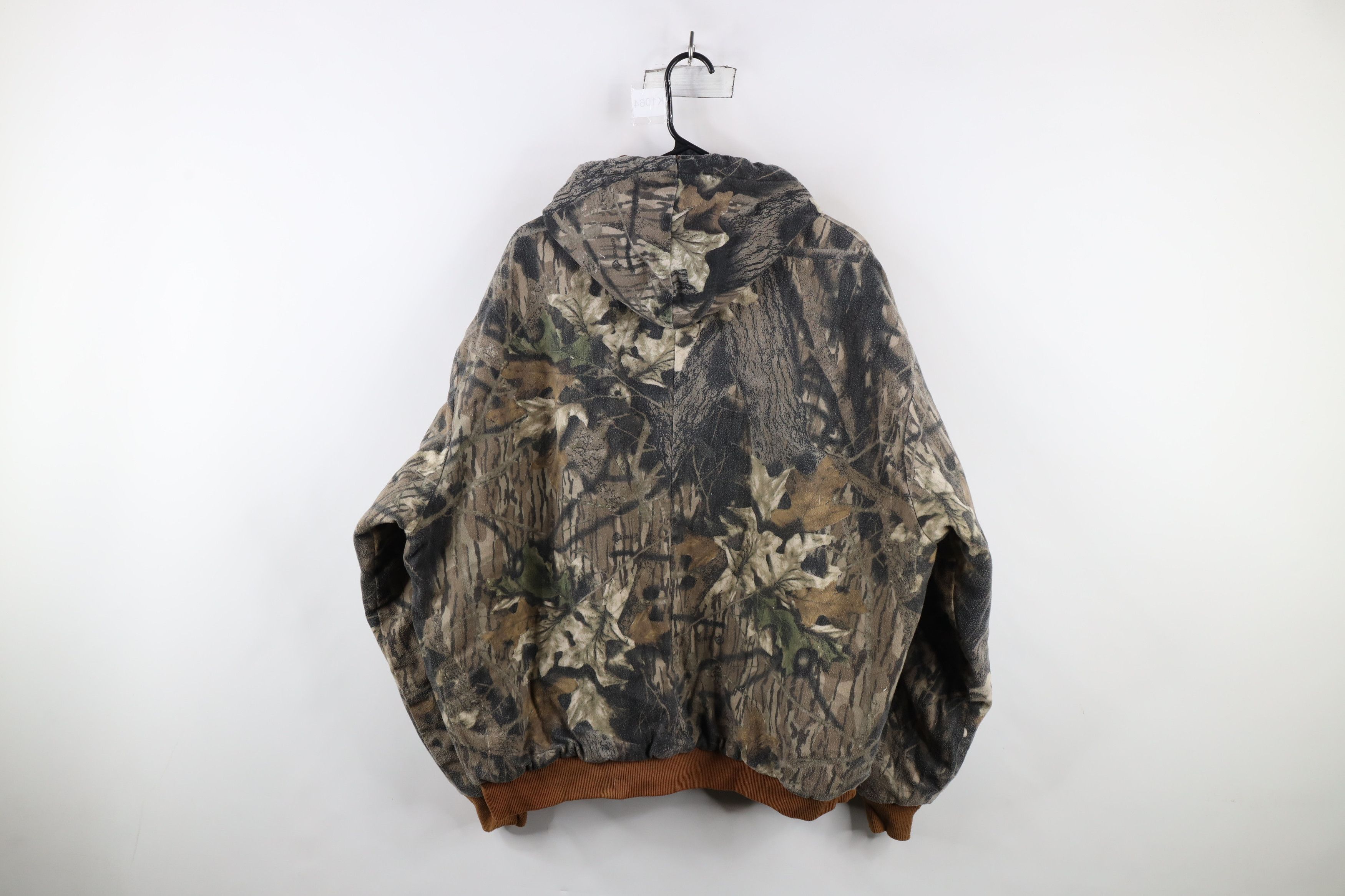 Vintage Vintage 90s Streetwear Camouflage Quilted Hooded Jacket USA Size US XXL / EU 58 / 5 - 12 Thumbnail