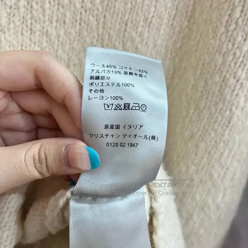 Dior Dior Beige Wool Sweater with Graphic Design . Size US XL / EU 56 / 4 - 6 Thumbnail